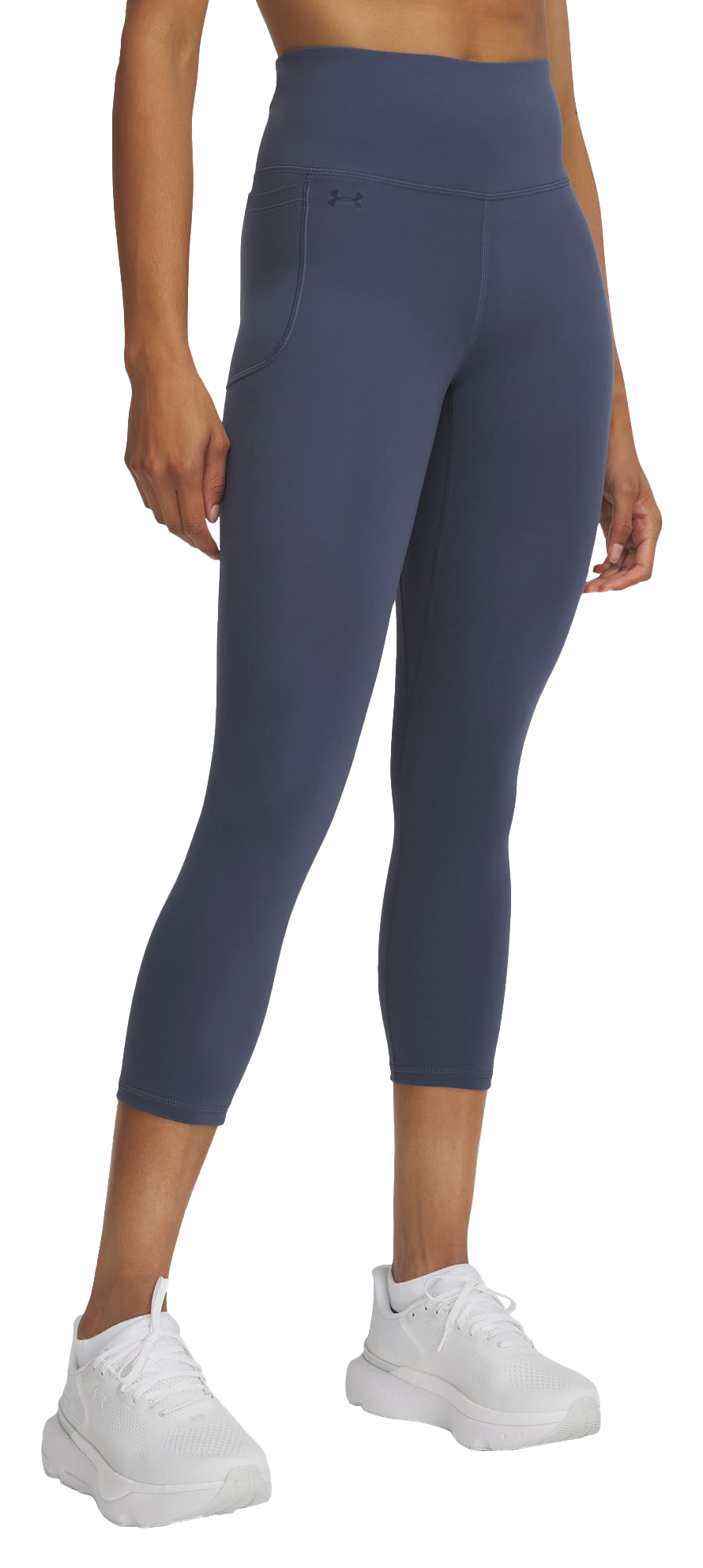 Image of Under Armour Motion Capris for Ladies - Downpour Gray/Midnight Navy