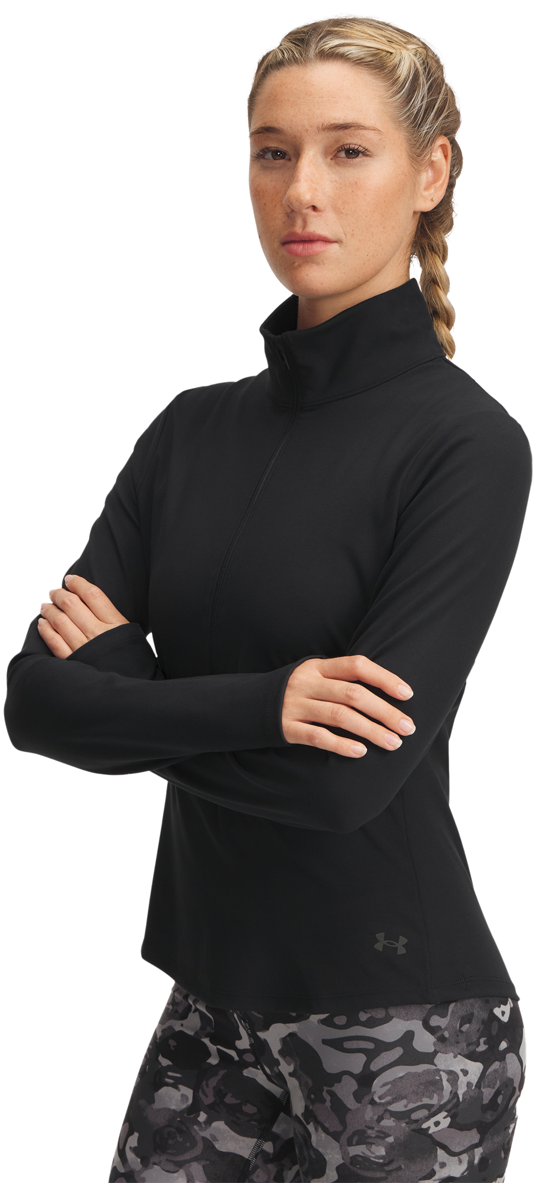 Image of Under Armour Motion Half-Zip Pullover - Black/Jet Gray - XS