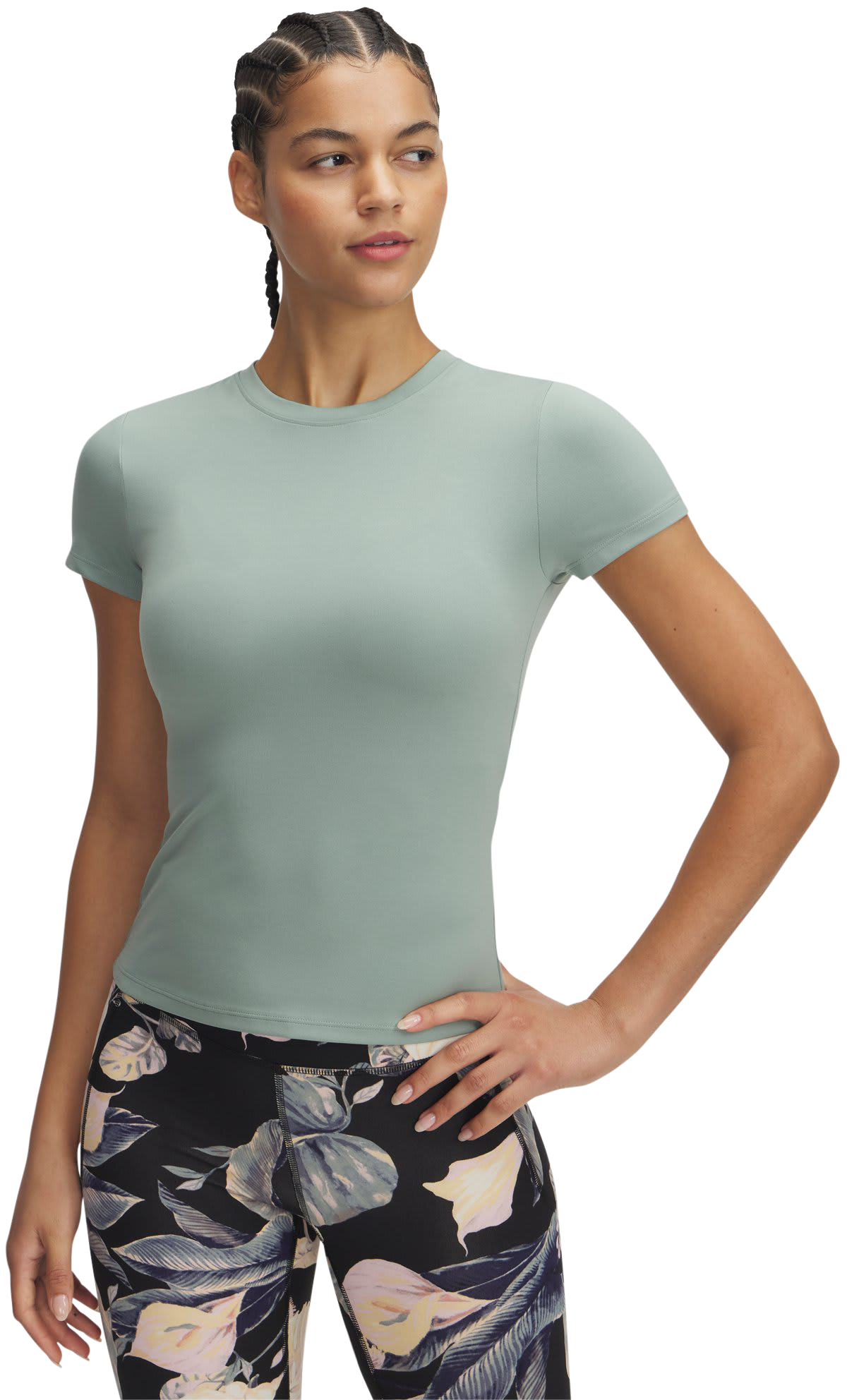 Image of Under Armour Meridian Core Short-Sleeve T-Shirt for Ladies - Silica Green/Silica Green