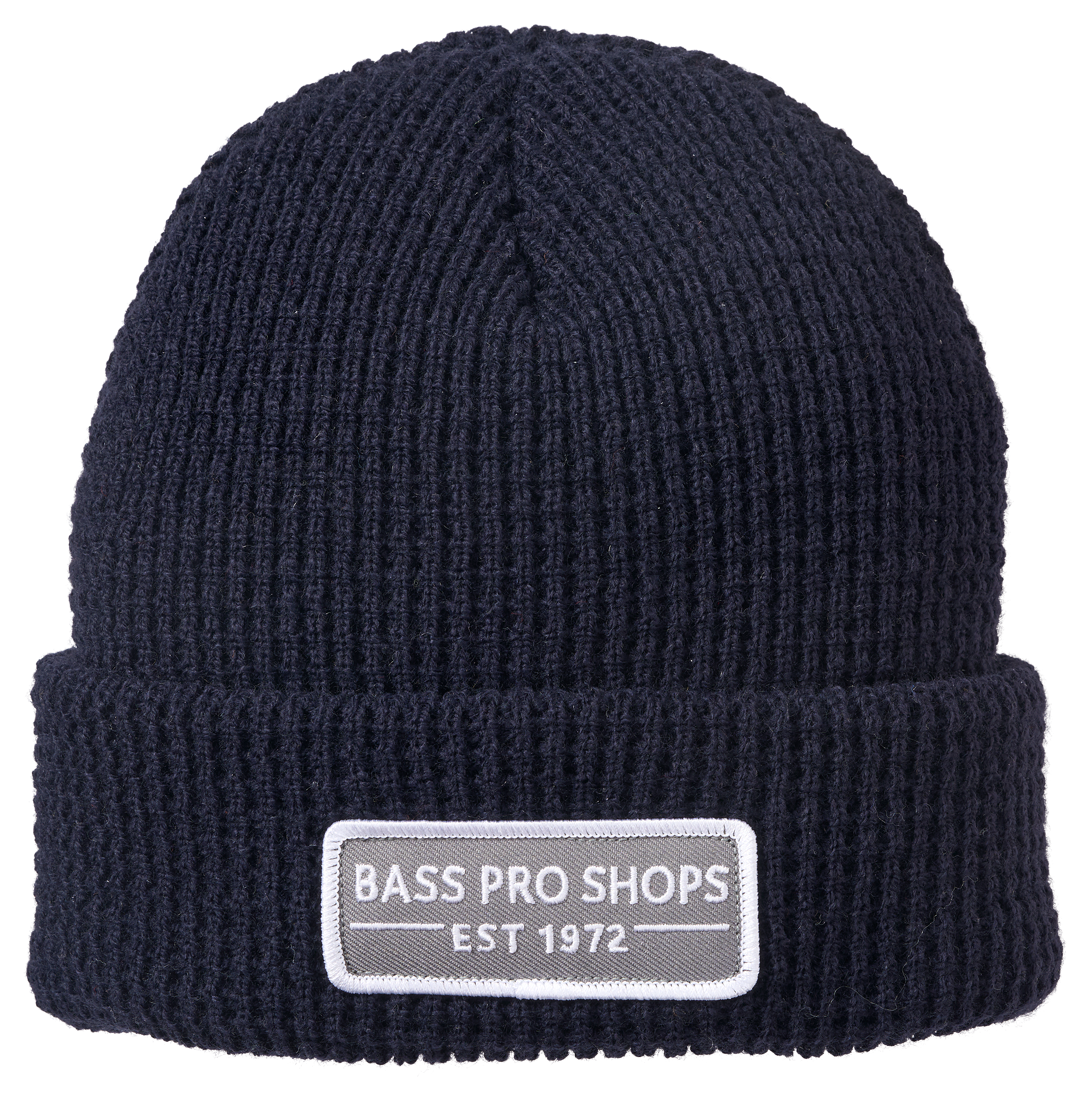 Image of Bass Pro Shops Waffle Knit Beanie - Navy