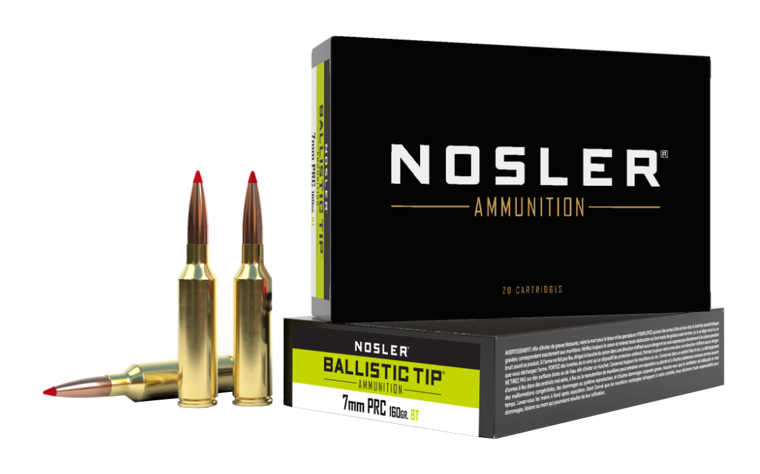 Image of Nosler Ballistic Tip 7mm PRC 160 Grain Rifle Ammo