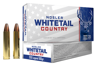 Image of Nosler Whitetail Country .350 Legend 180 Grain Centerfire Rifle Ammo