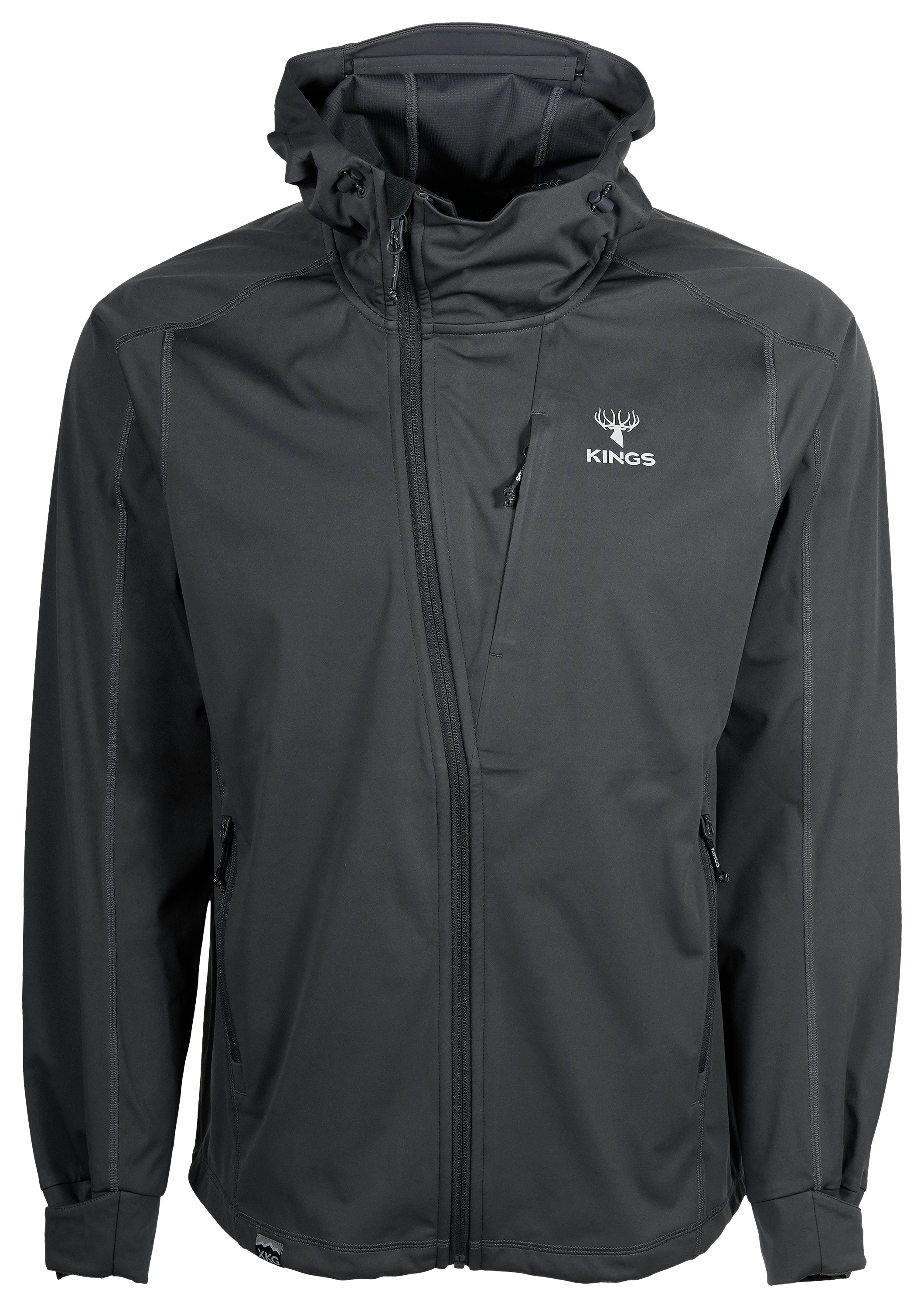 Image of Kings Camo XKG Tracker Softshell Jacket for Men - Charcoal - 3XL