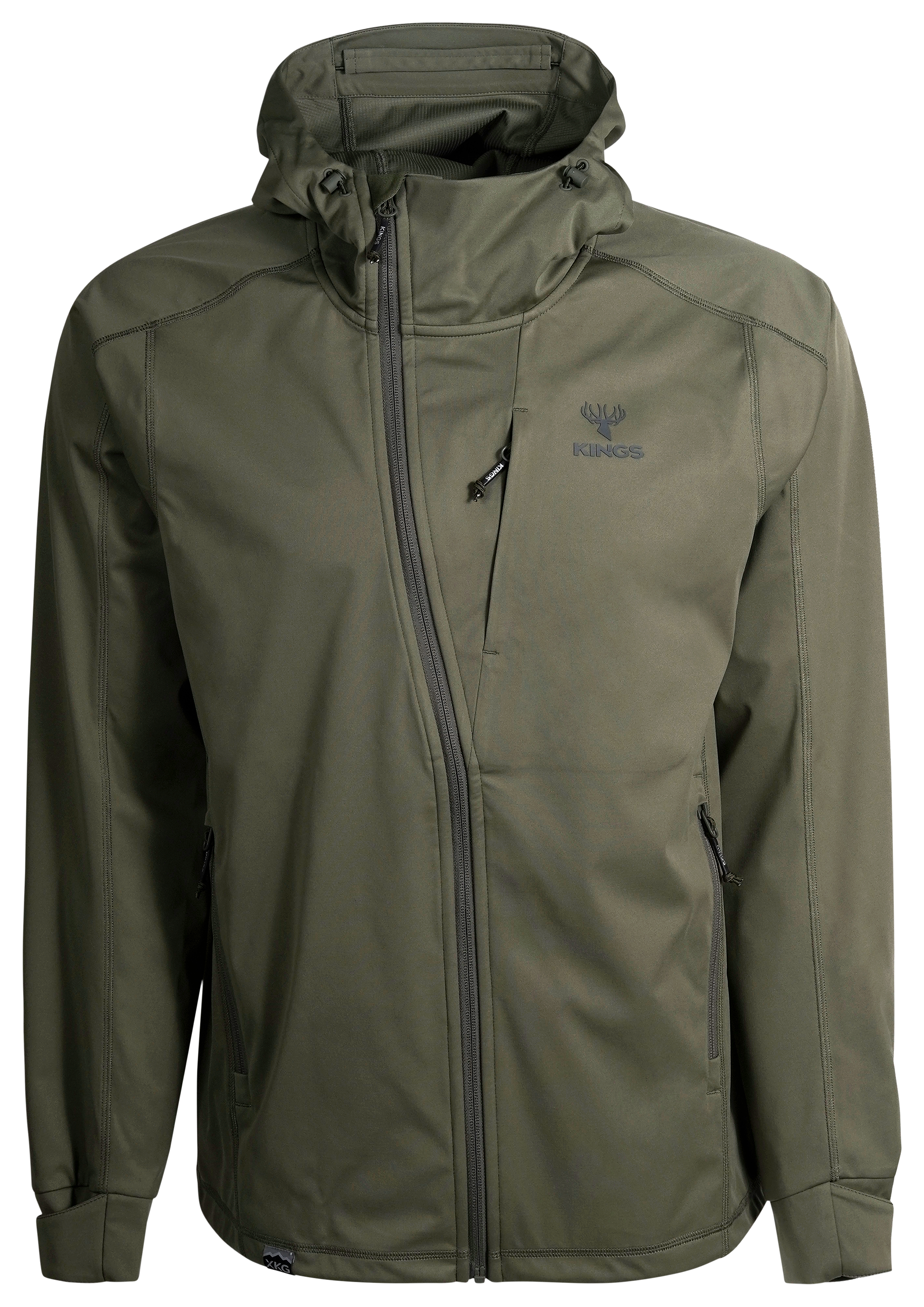 Image of Kings Camo XKG Tracker Softshell Jacket for Men - Olive - L
