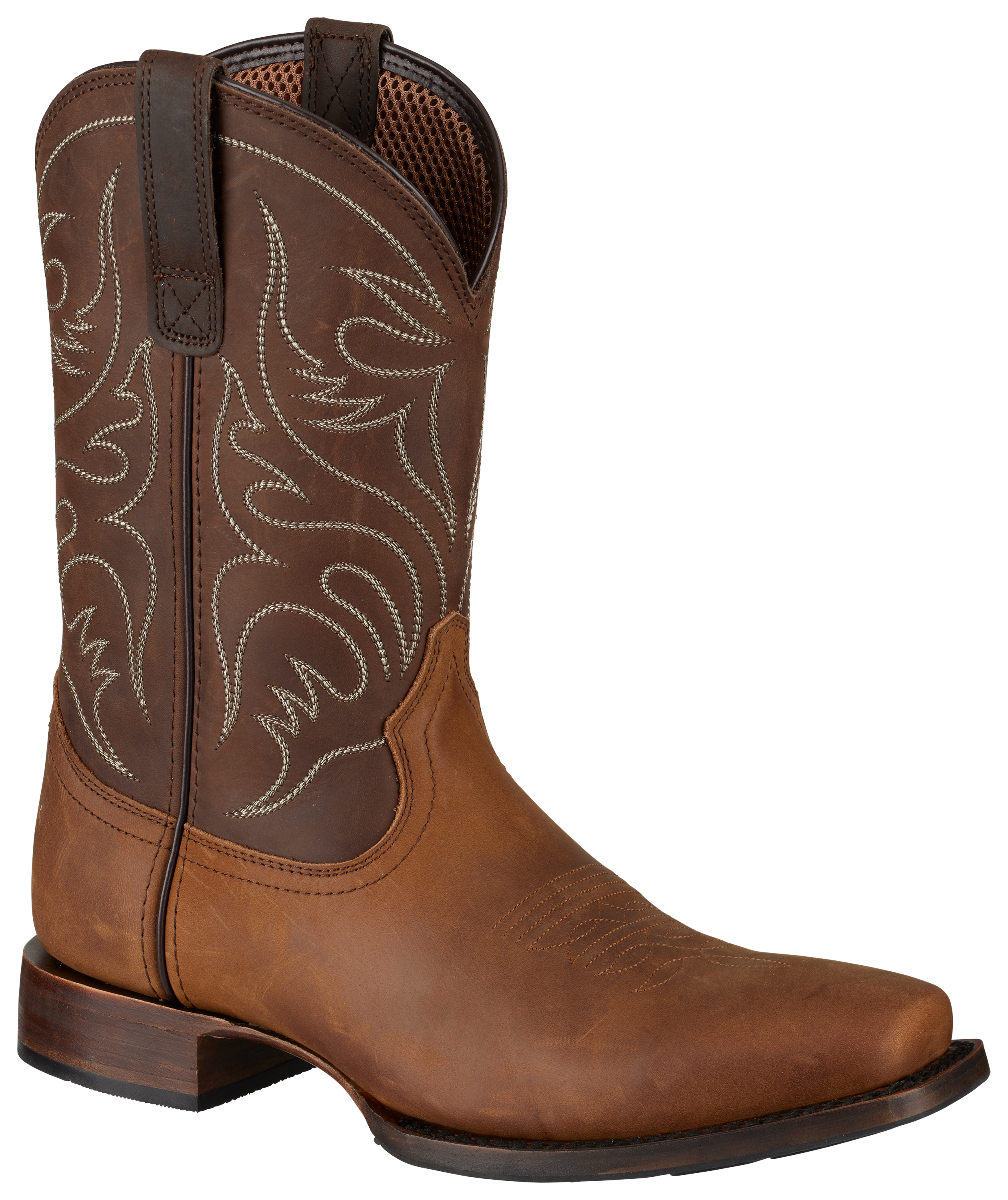 Image of RedHead Ranch Ridgedale Cutter-Toe Western Boots for Men - Tan/Brown - 12M