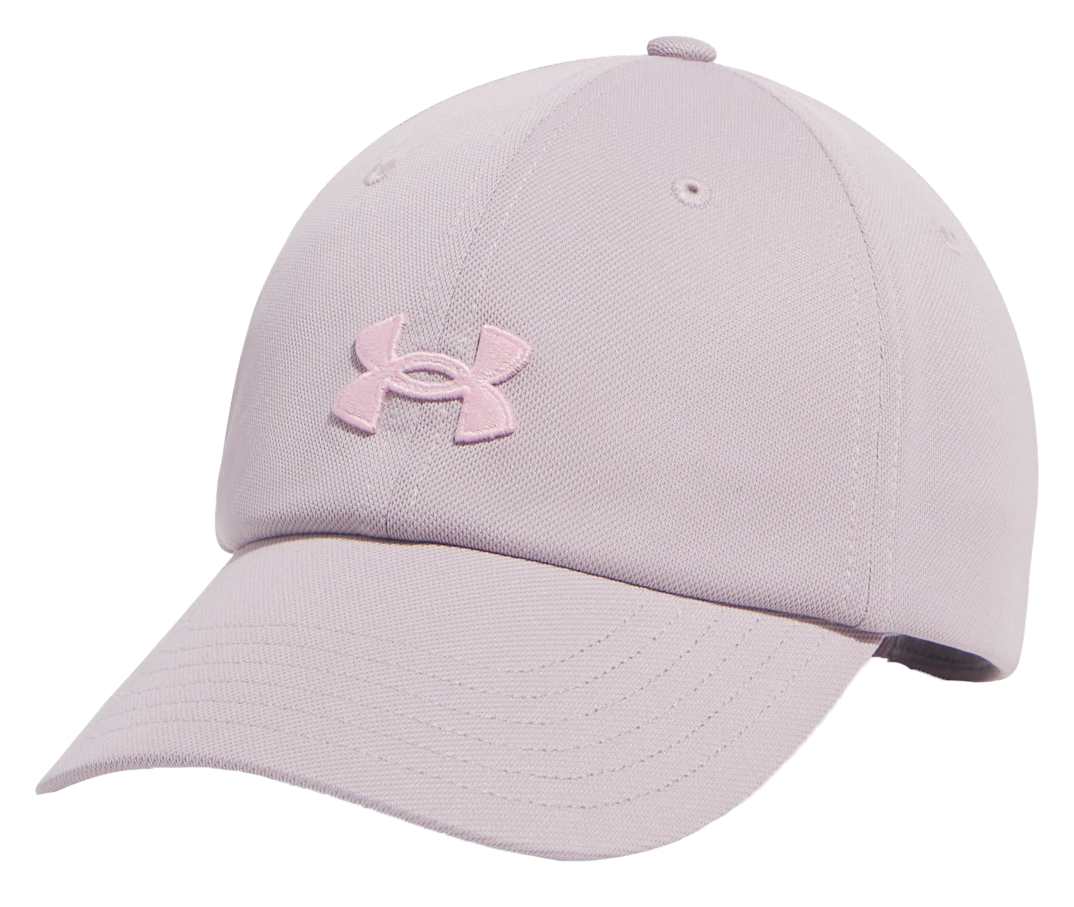 Image of Under Armour Blitzing Adjustable Hat for Ladies - Gray Dawn/Prime Pink