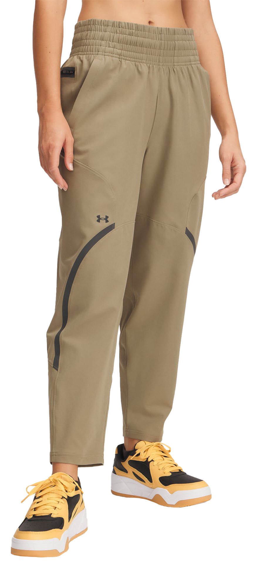 Image of Under Armour Unstoppable Ankle Pants for Ladies - Bayou/Black - XXL - Tall