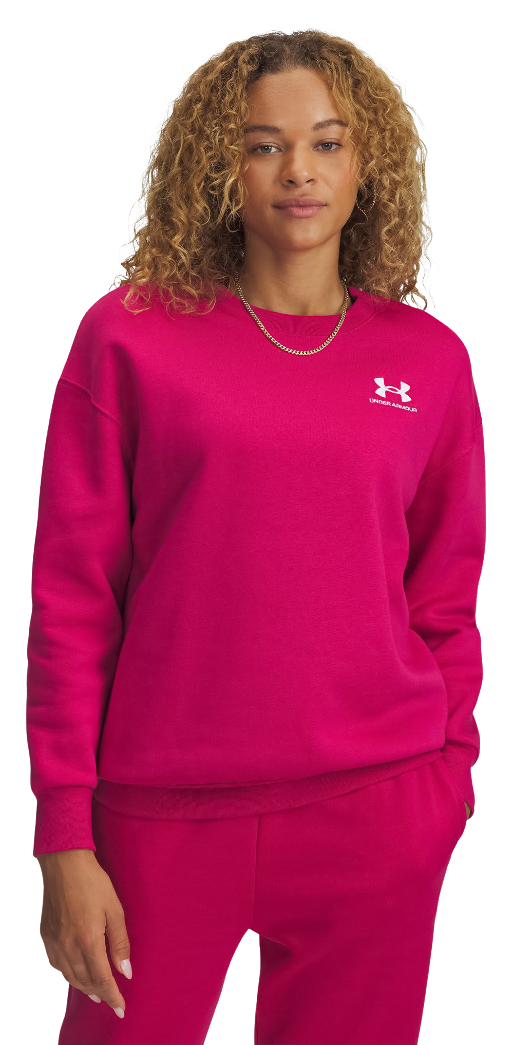 Image of Under Armour Icon Fleece Oversized Crew for Ladies