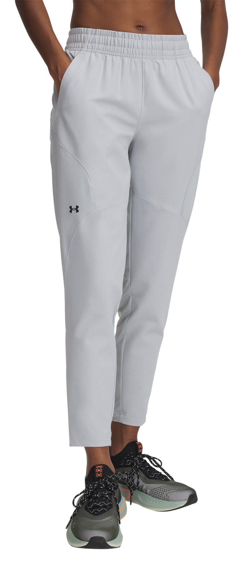 Image of Under Armour Unstoppable Hybrid Pants for Ladies - Mod Gray/Black