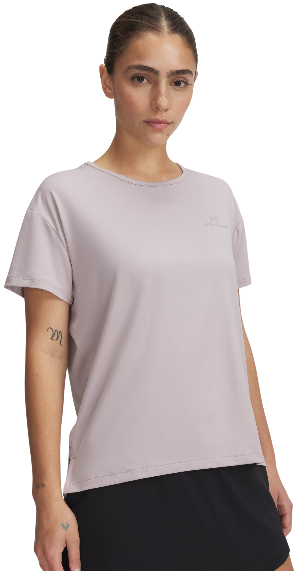 Image of Under Armour RUSH Energy 2.0 Short-Sleeve T-Shirt for Ladies - Gray Dawn/Gray Dawn - L