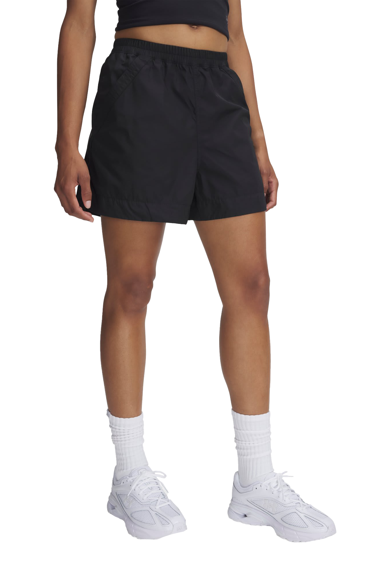 Image of Under Armour Unstoppable Utility Shorts for Ladies - Black/Black - XL