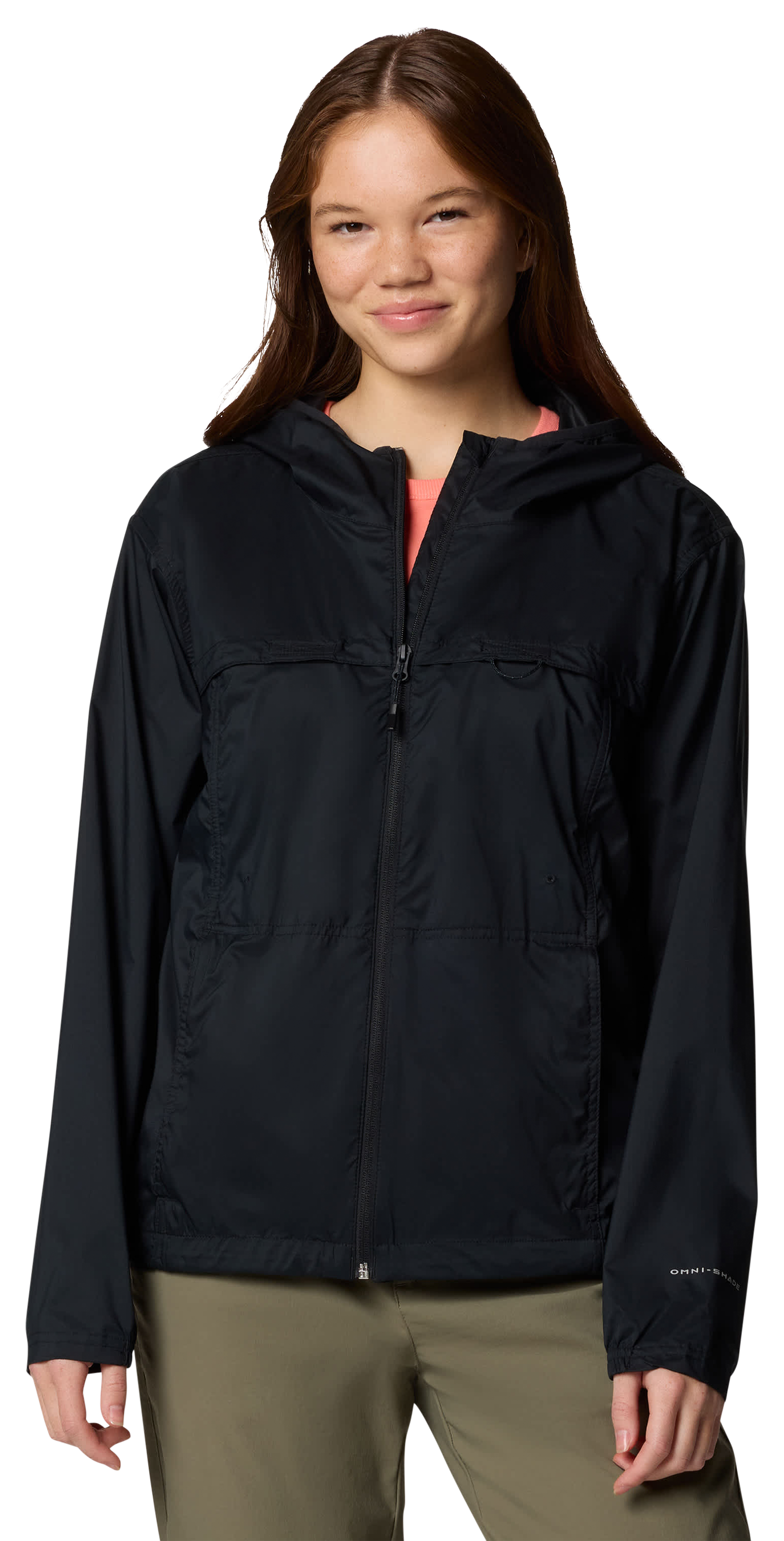 Image of Columbia Crested Canyon Windbreaker for Ladies - Black - XXL