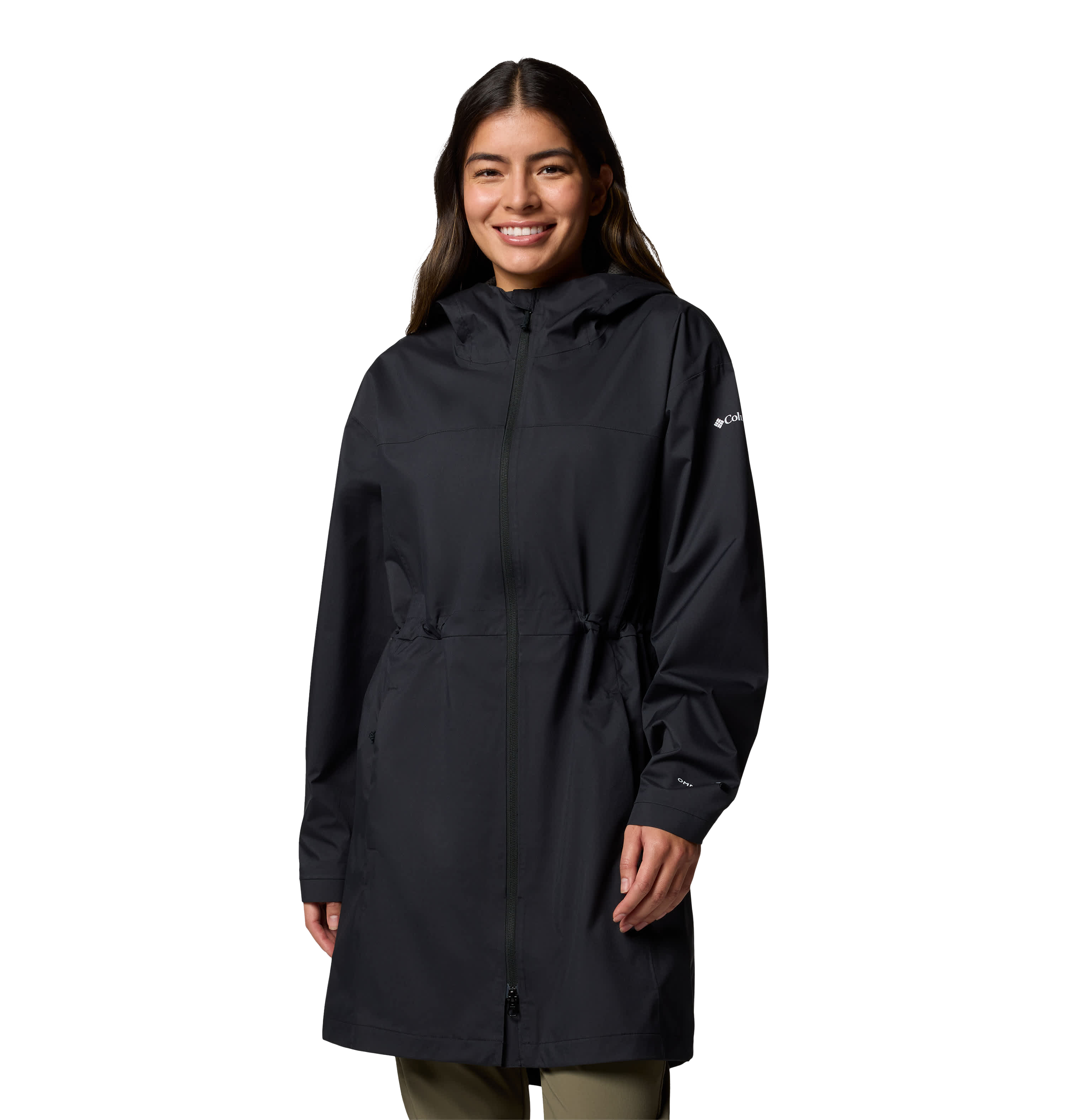 Image of Columbia Weekend Adventure II Long Shell Jacket for Ladies - Black - XXL