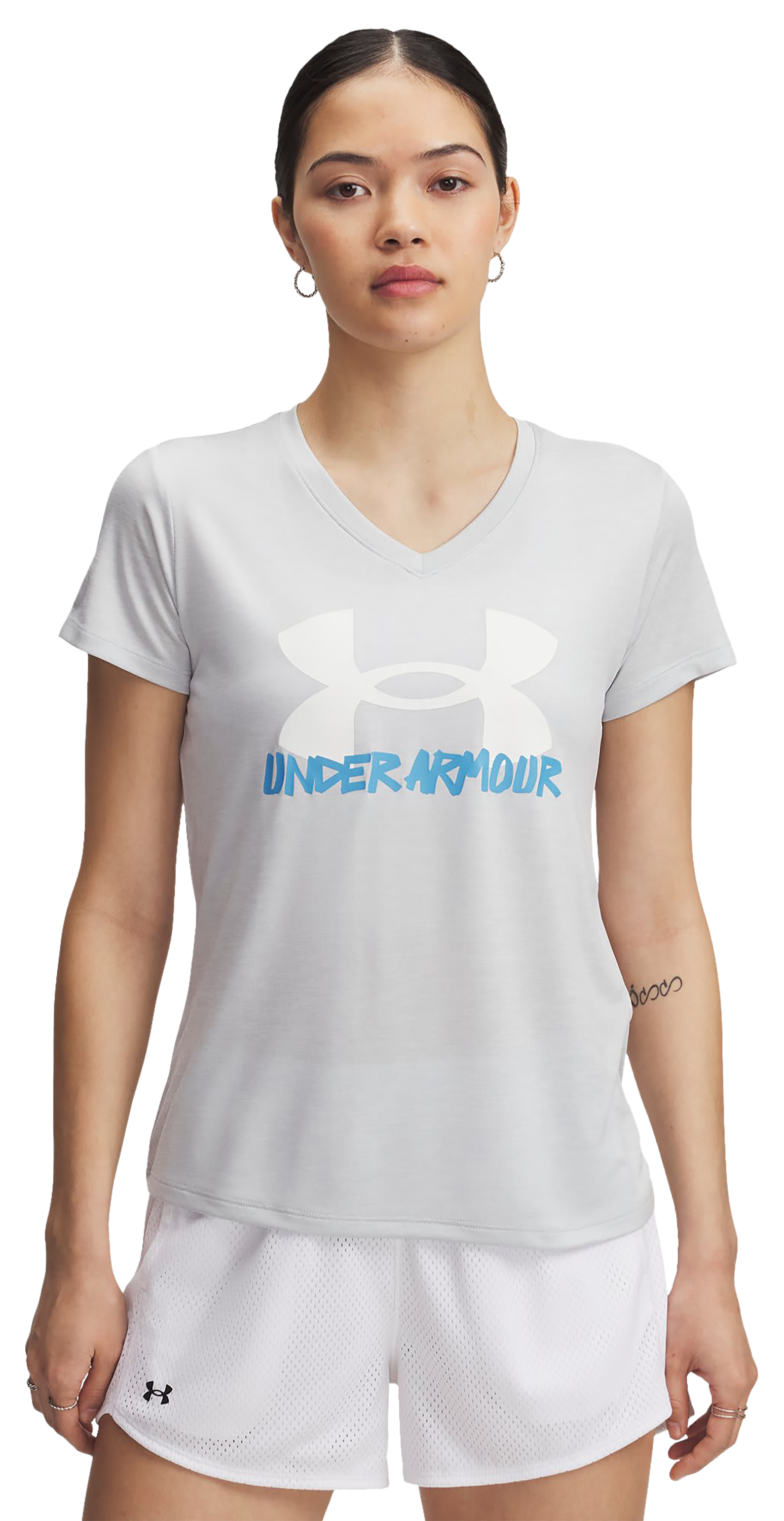 Image of Under Armour Tech Marker Twist Short-Sleeve T-Shirt for Ladies