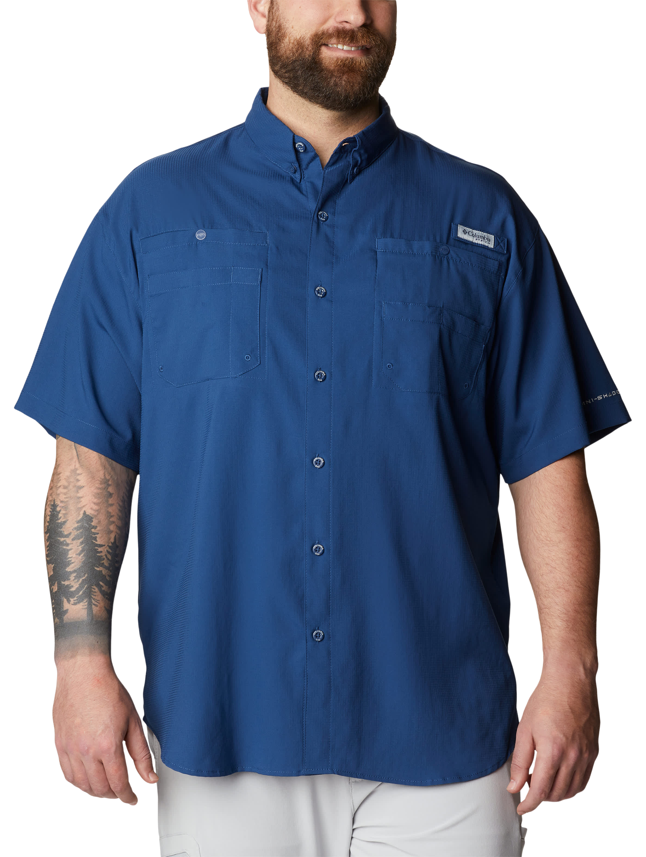 Image of Columbia Tamiami II Short-Sleeve Shirt for Men - Carbon - 3XT