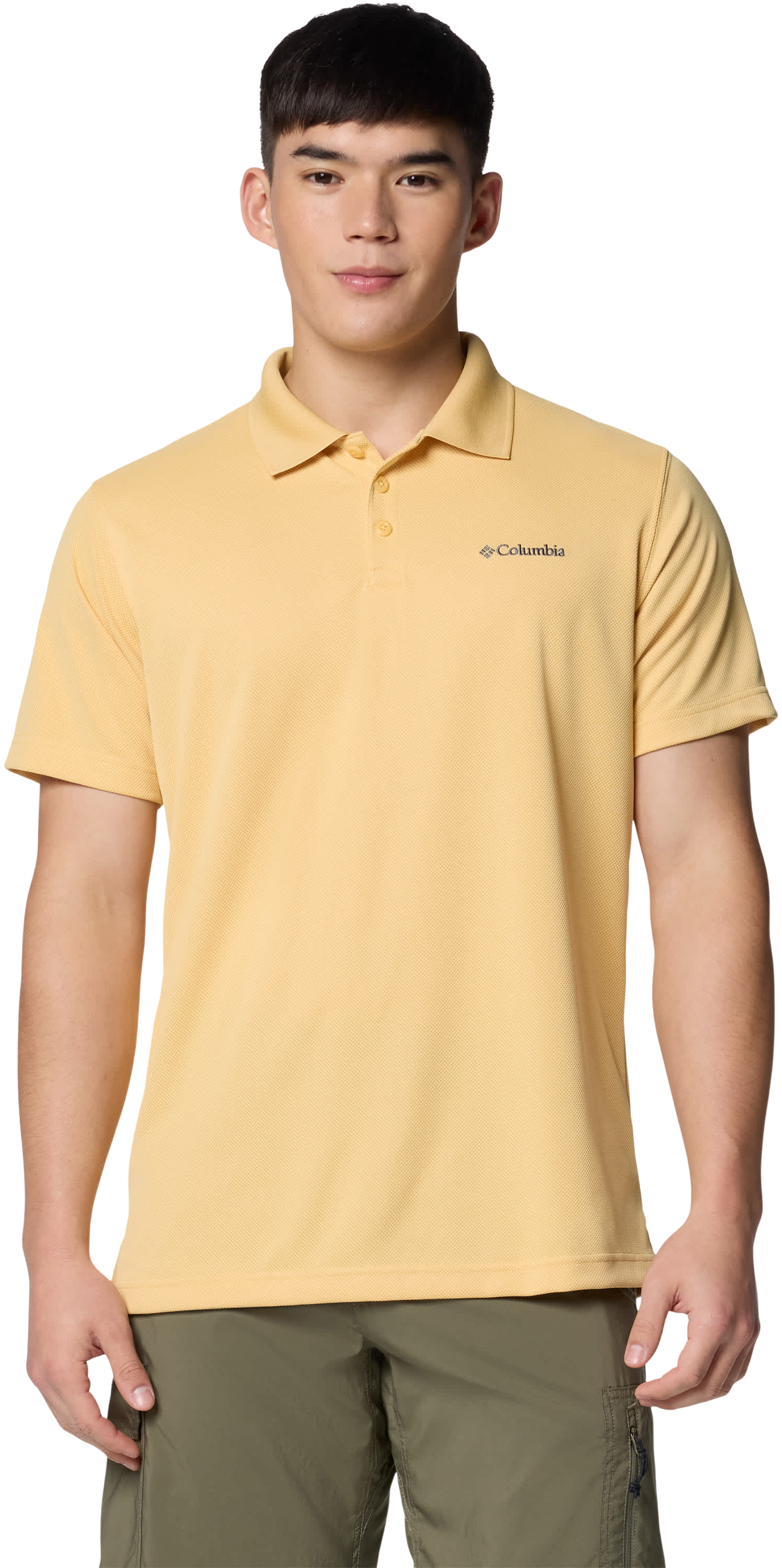 Image of Columbia Utilizer Short-Sleeve Polo for Men - Sand Dune