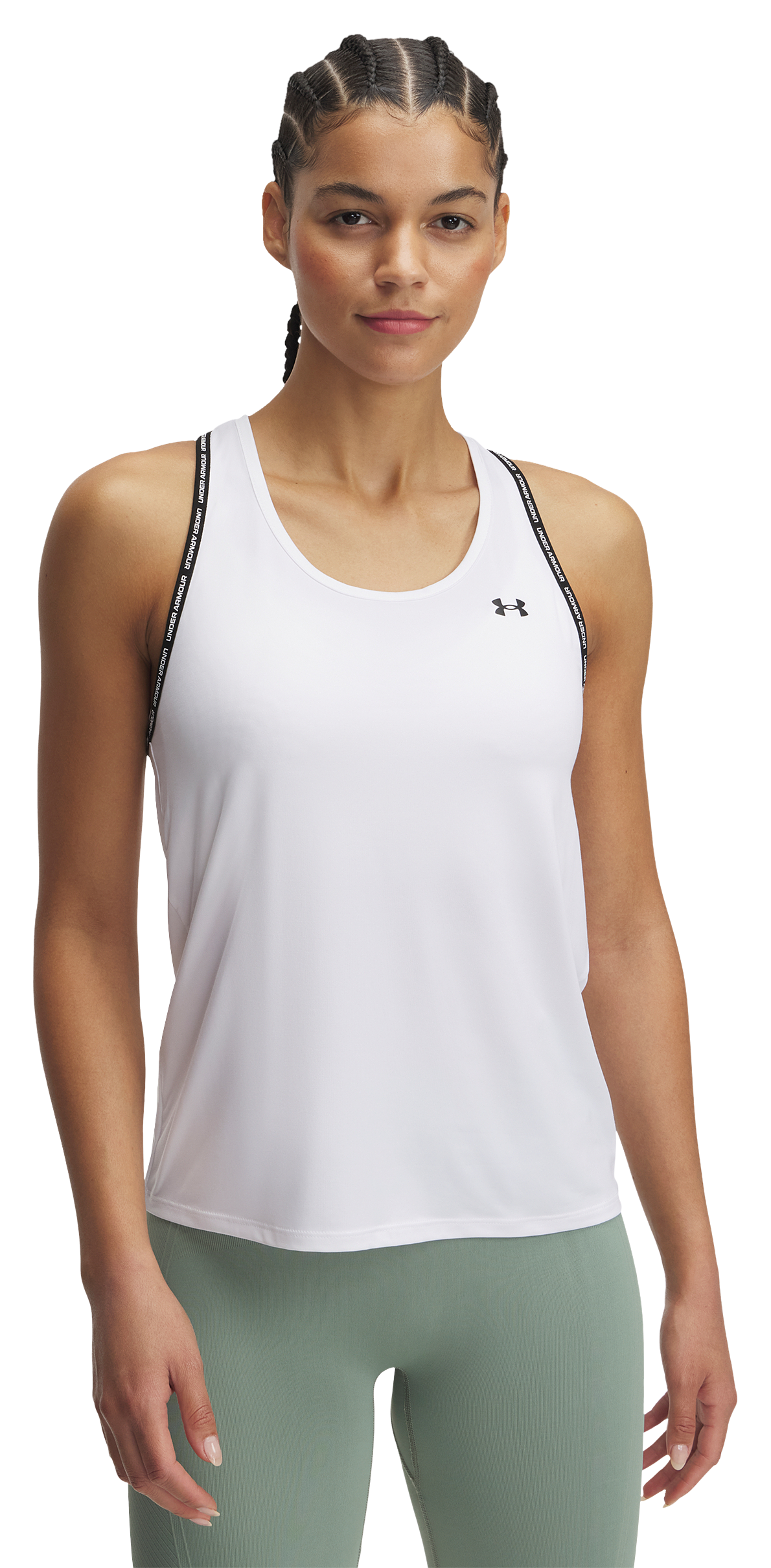 Image of Under Armour Tech Knockout Tank - White/Black - XS