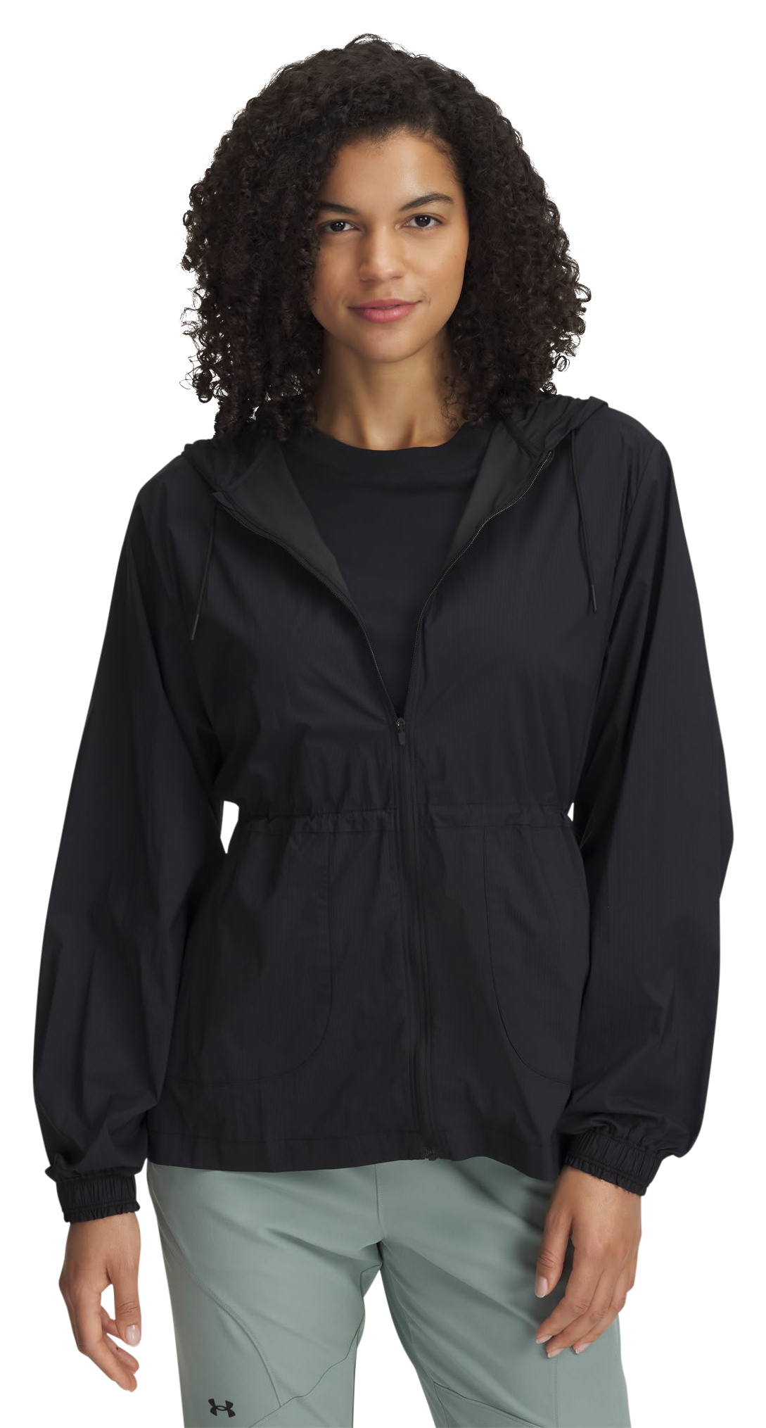 Image of Under Armour Cinch-Waist Jacket for Ladies - Black/Black - MD