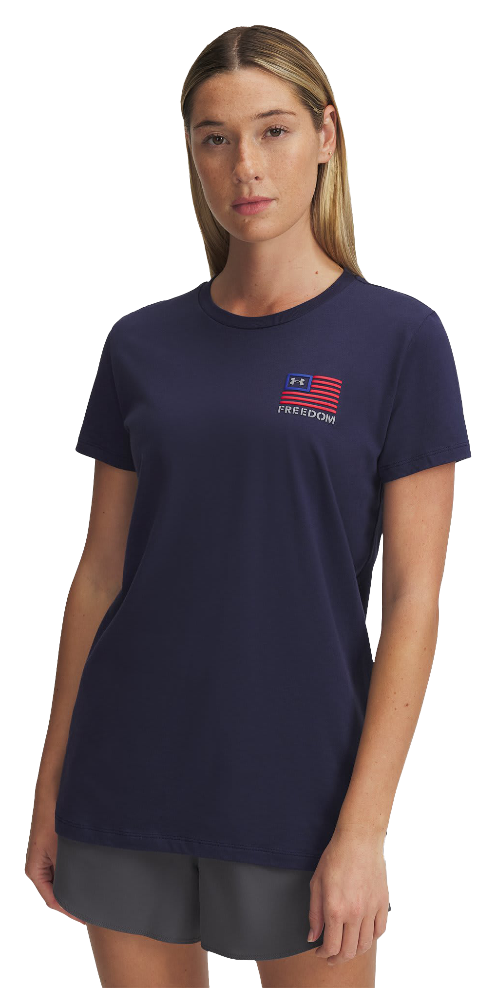 UNDER ARMOUR Freedom Left-Chest Graphic Short-Sleeve T-Shirt for Ladies