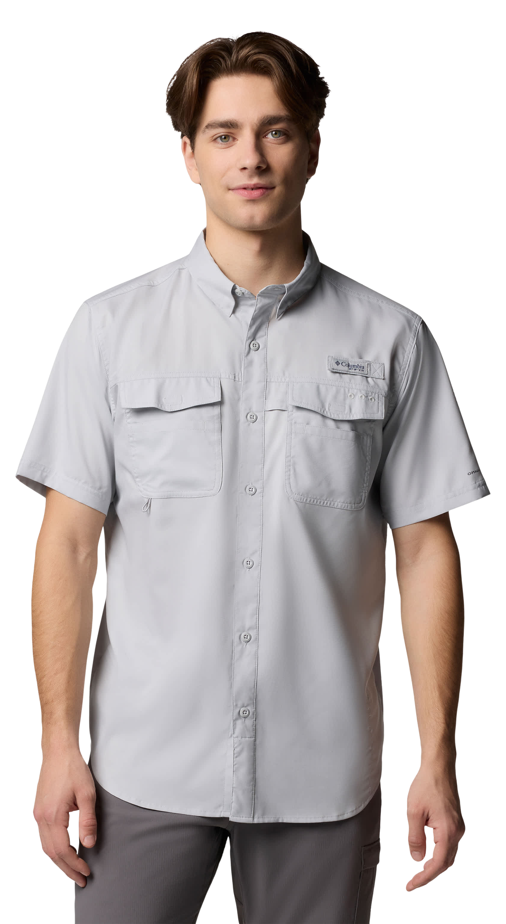 Image of Columbia Blood and Guts V Short-Sleeve Shirt - Cool Grey