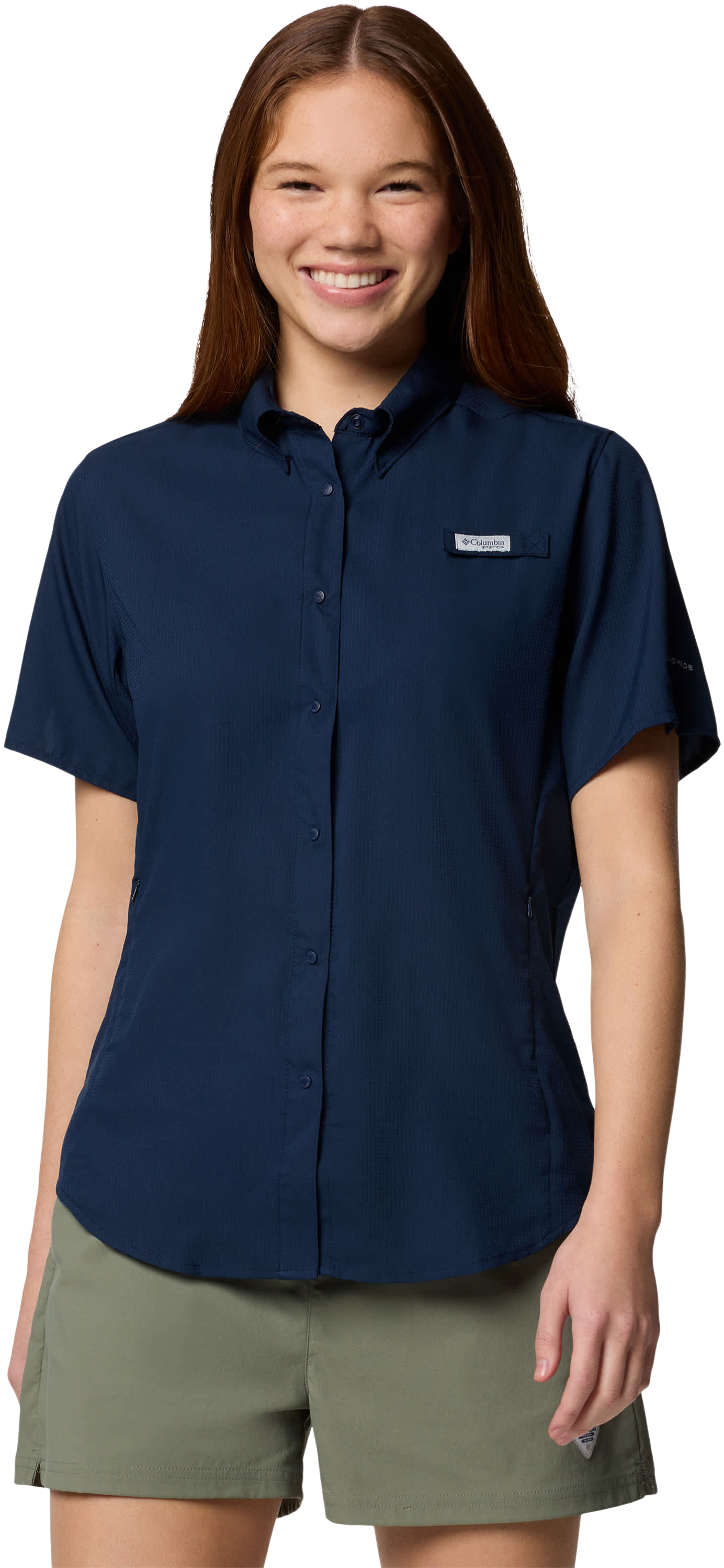 Image of Columbia Tamiami II Short-Sleeve Shirt - Collegiate Navy