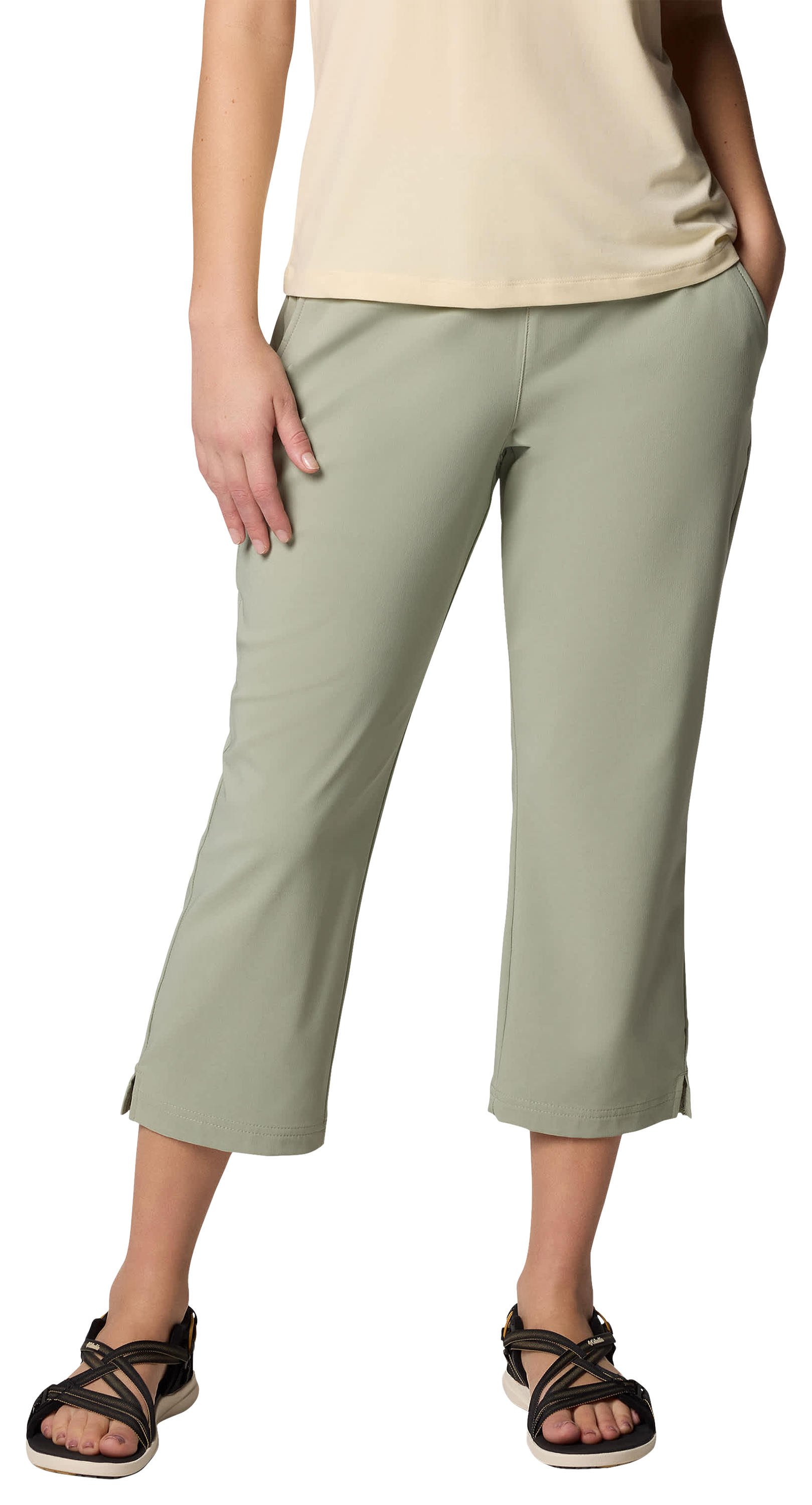 Image of Columbia All Seasons Capri Pants for Ladies - Safari