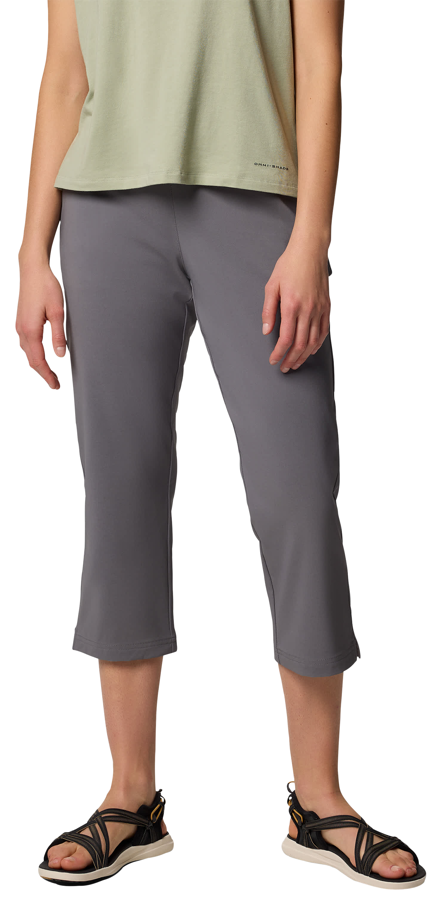 Image of Columbia All Seasons Capri Pants for Ladies - City Grey
