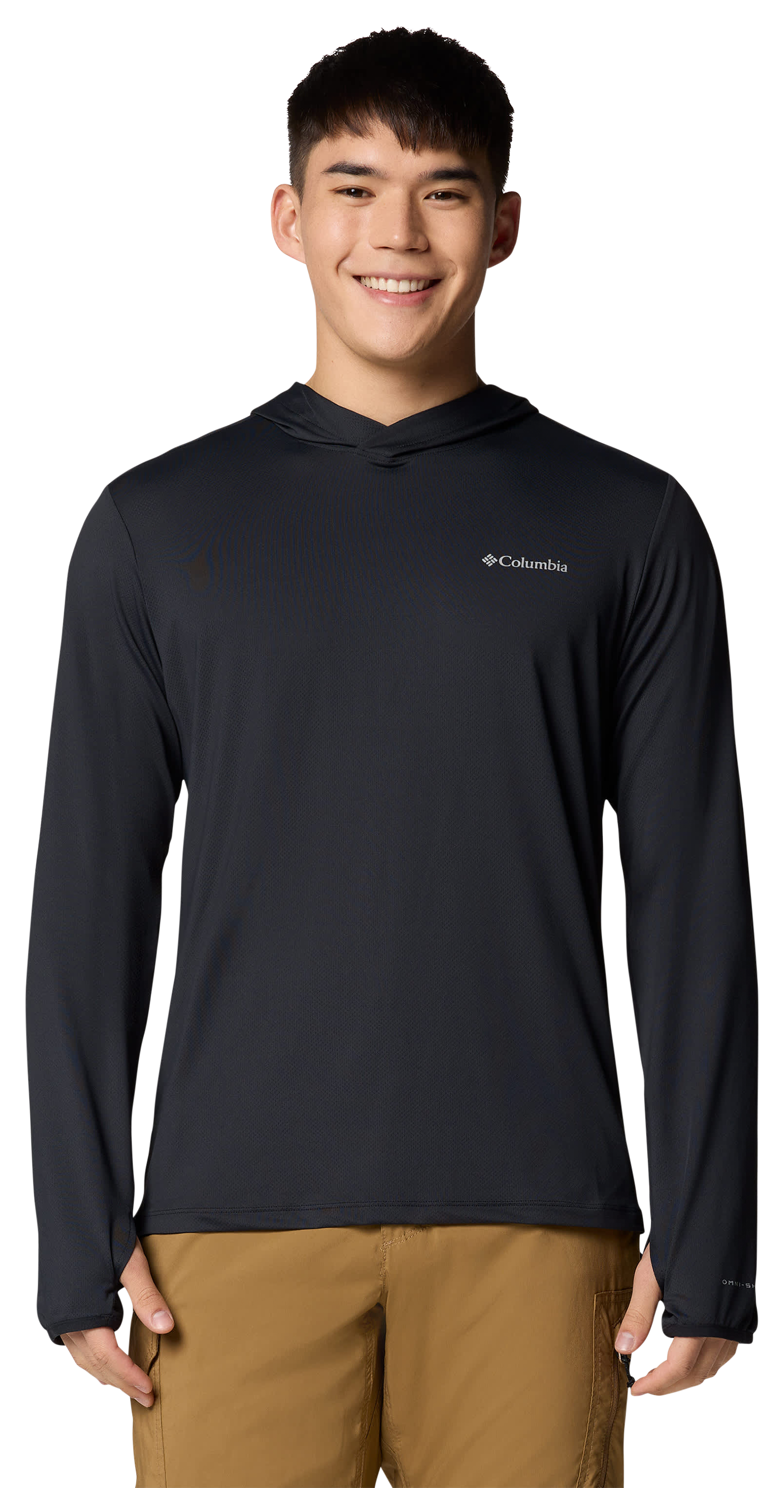 Image of Columbia Tech Trail Utility Long-Sleeve Hoodie - Black