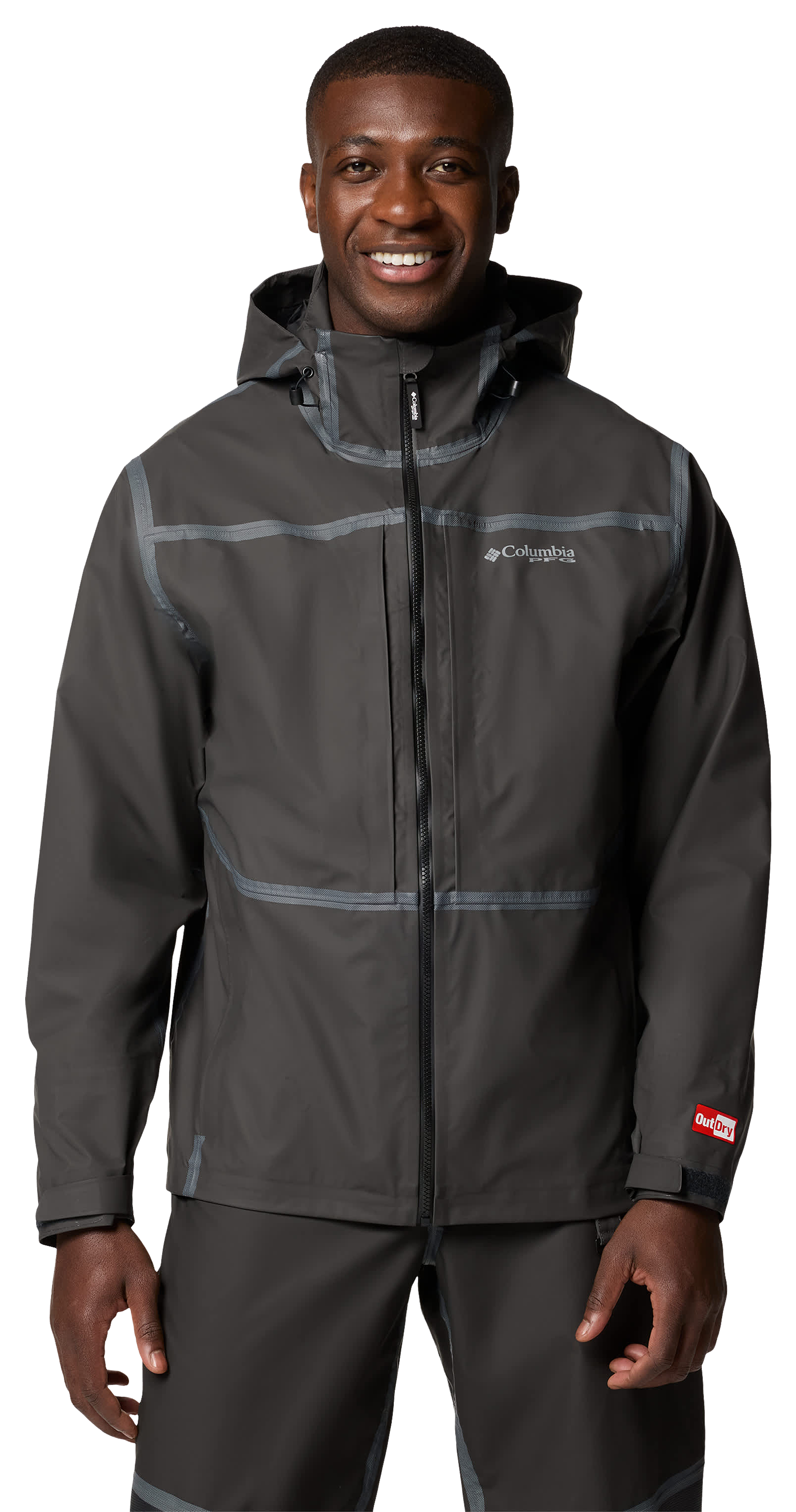 Image of Columbia PFG Force XII ODX Jacket for Men - Black - XXL