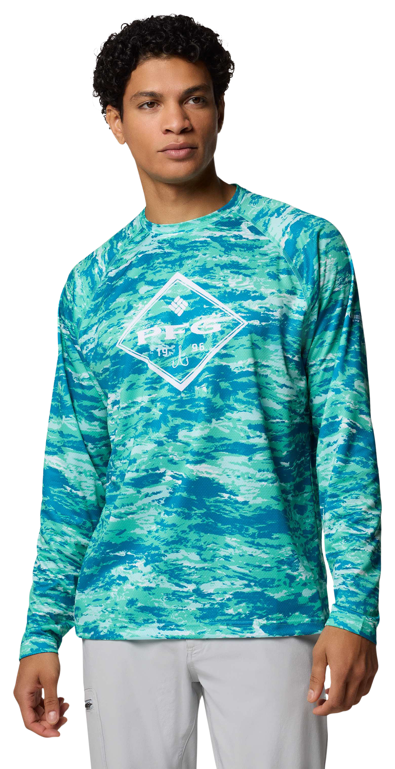 Columbia PFG Super Solar Stream Graphic Long-Sleeve Shirt for Men