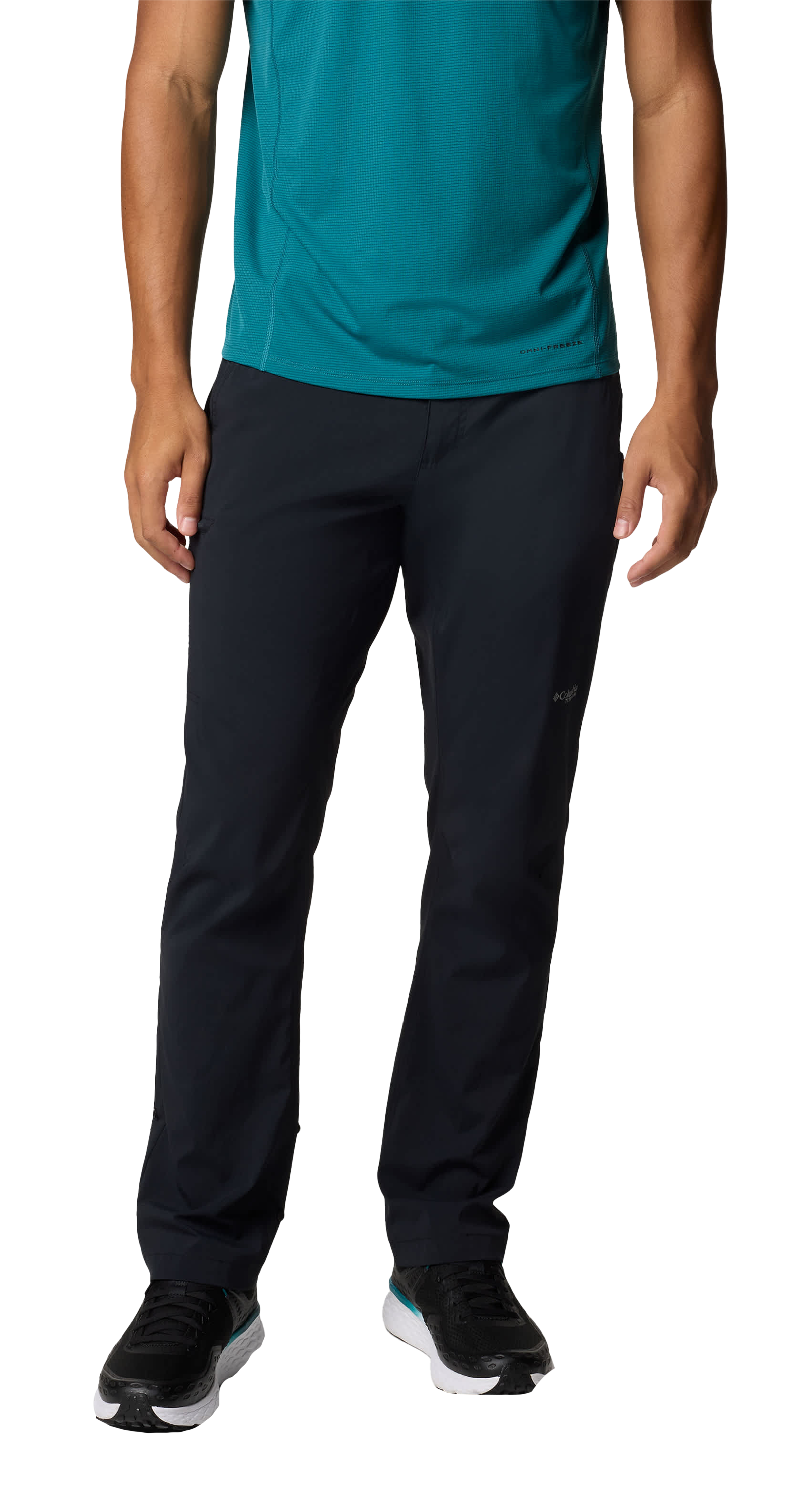 Image of Columbia Wanoga Lightweight Pants for Men - Black - 40x34