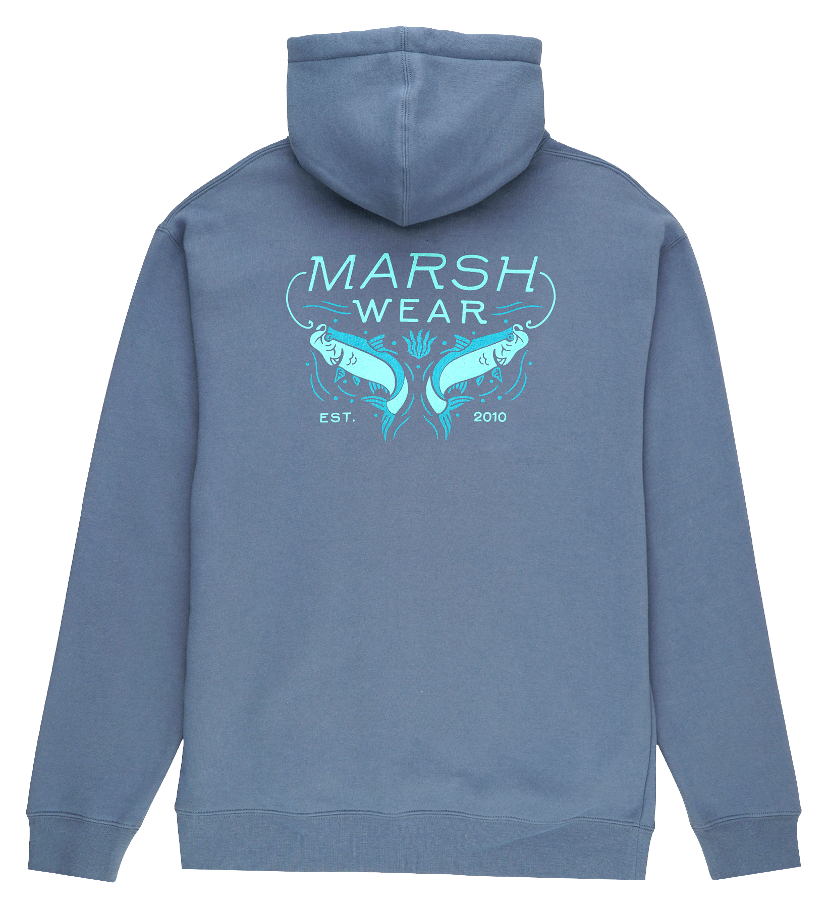Image of Marsh Wear King Tide Pullover Hoodie for Men - Storm Blue