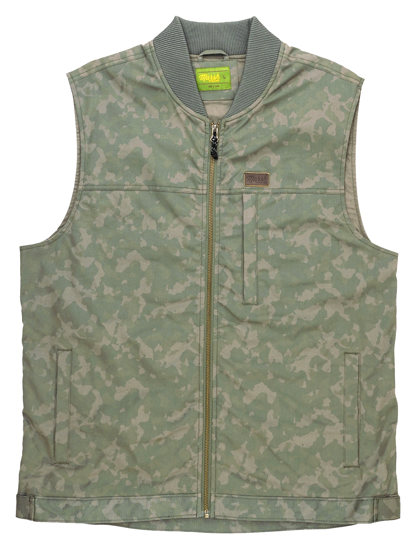 Image of Marsh Wear Wheeler Vest for Men - Fossil Foxhole Camo - XL