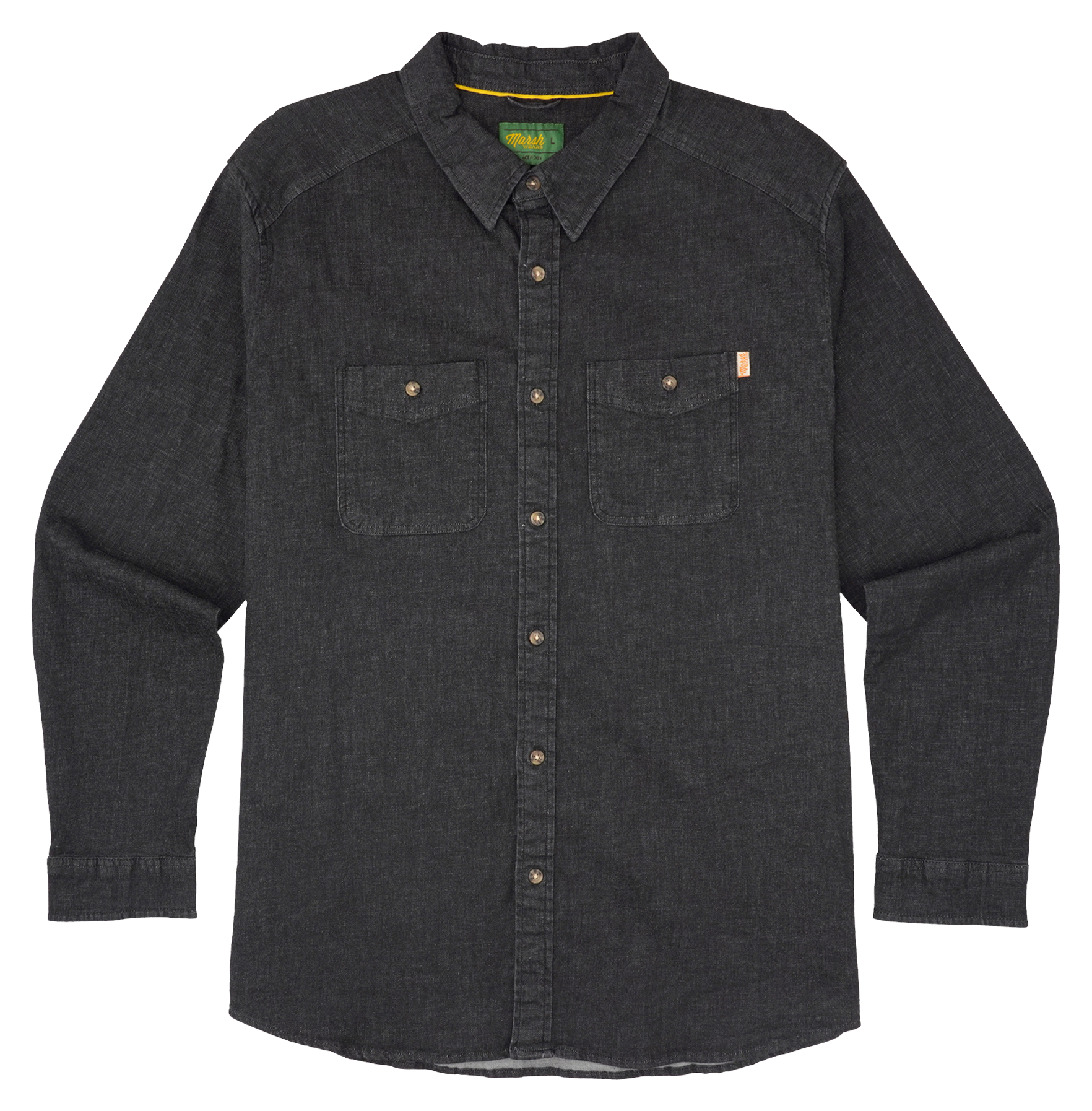 Image of Marsh Wear Delray Denim Shirt for Men - Black - L