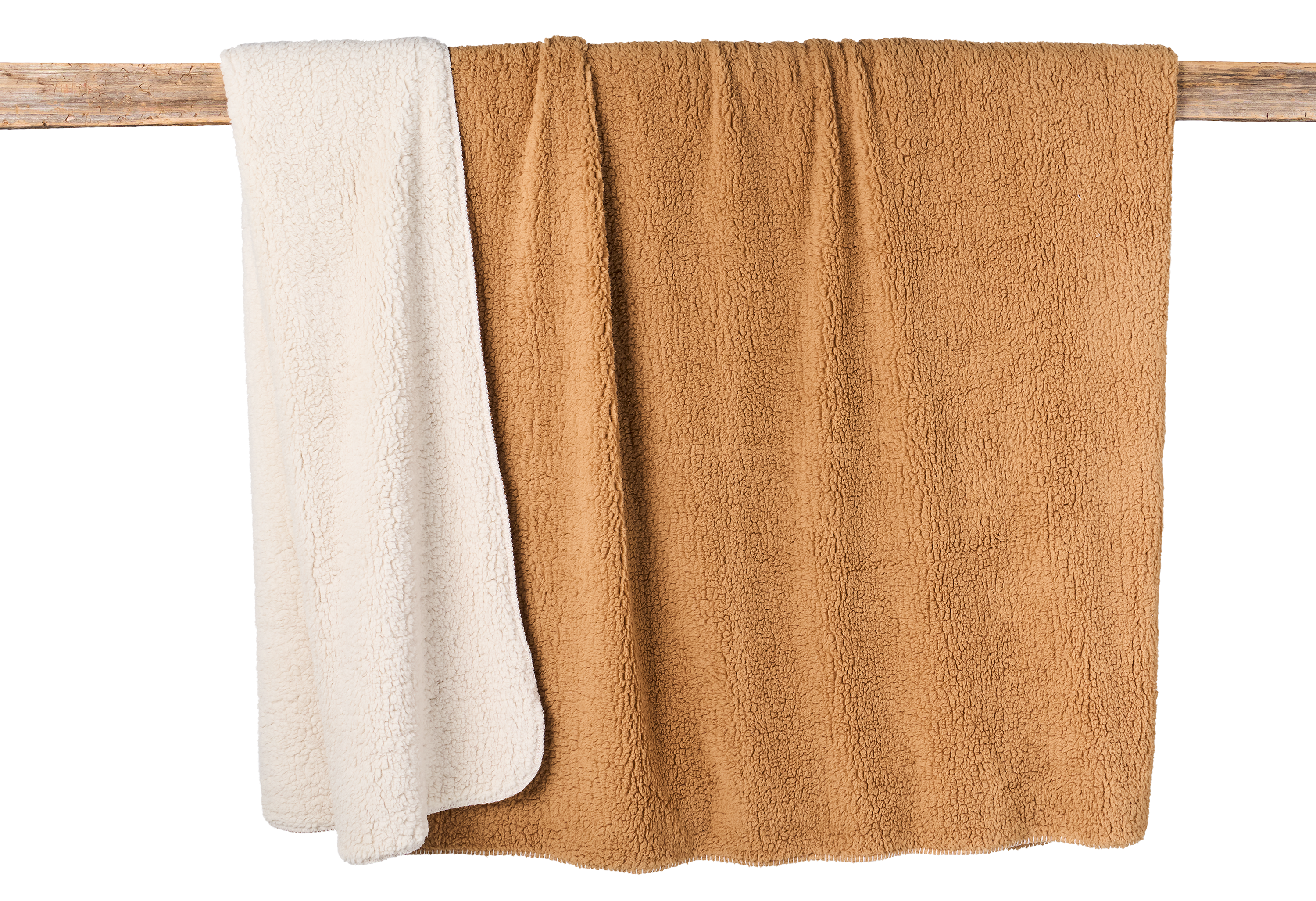 Image of White River Home Giant Berber to Berber Throw Blanket - Tan