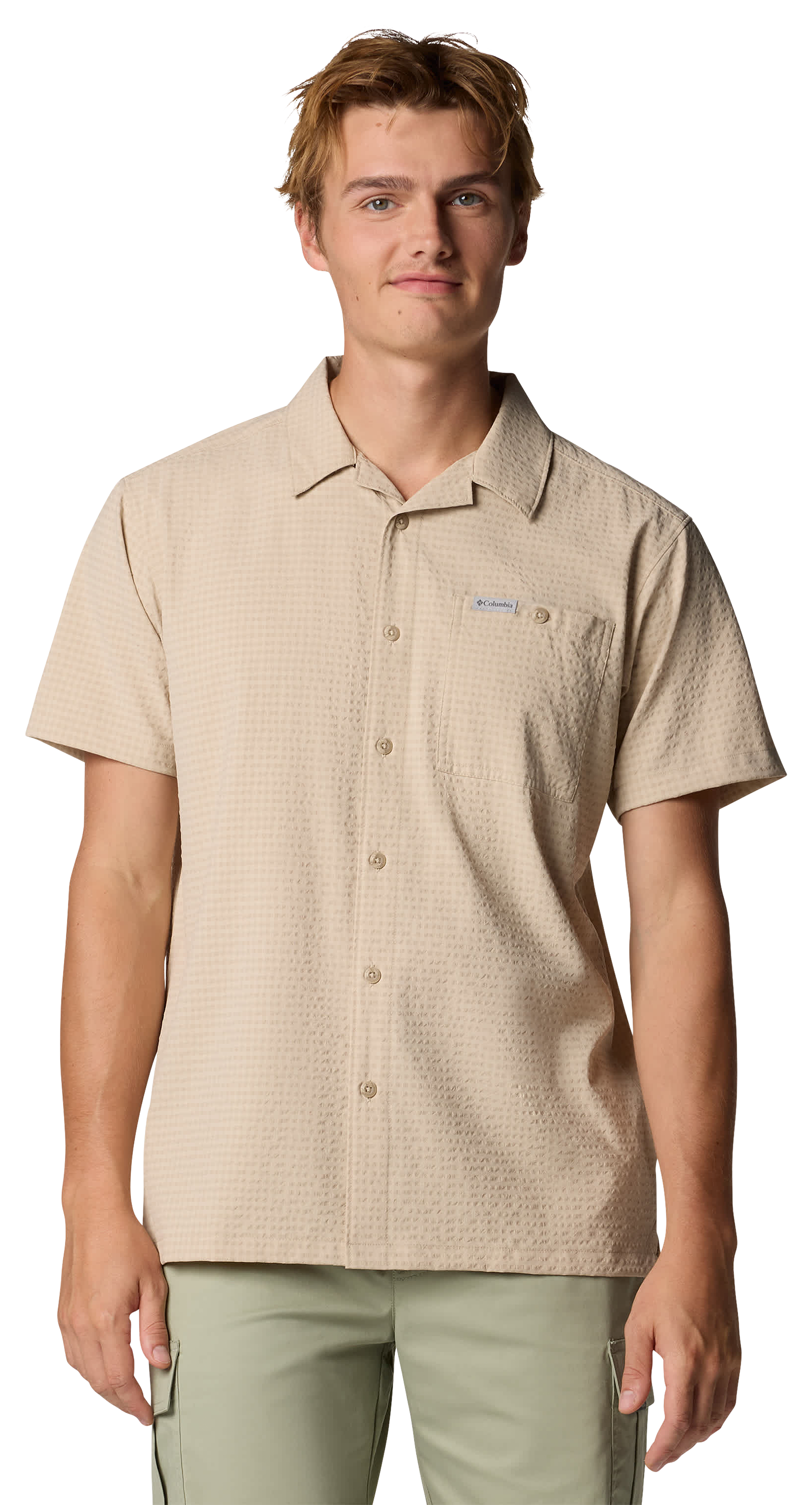 Image of Columbia Utilizer Camp Short-Sleeve Shirt - Ancient Fossil