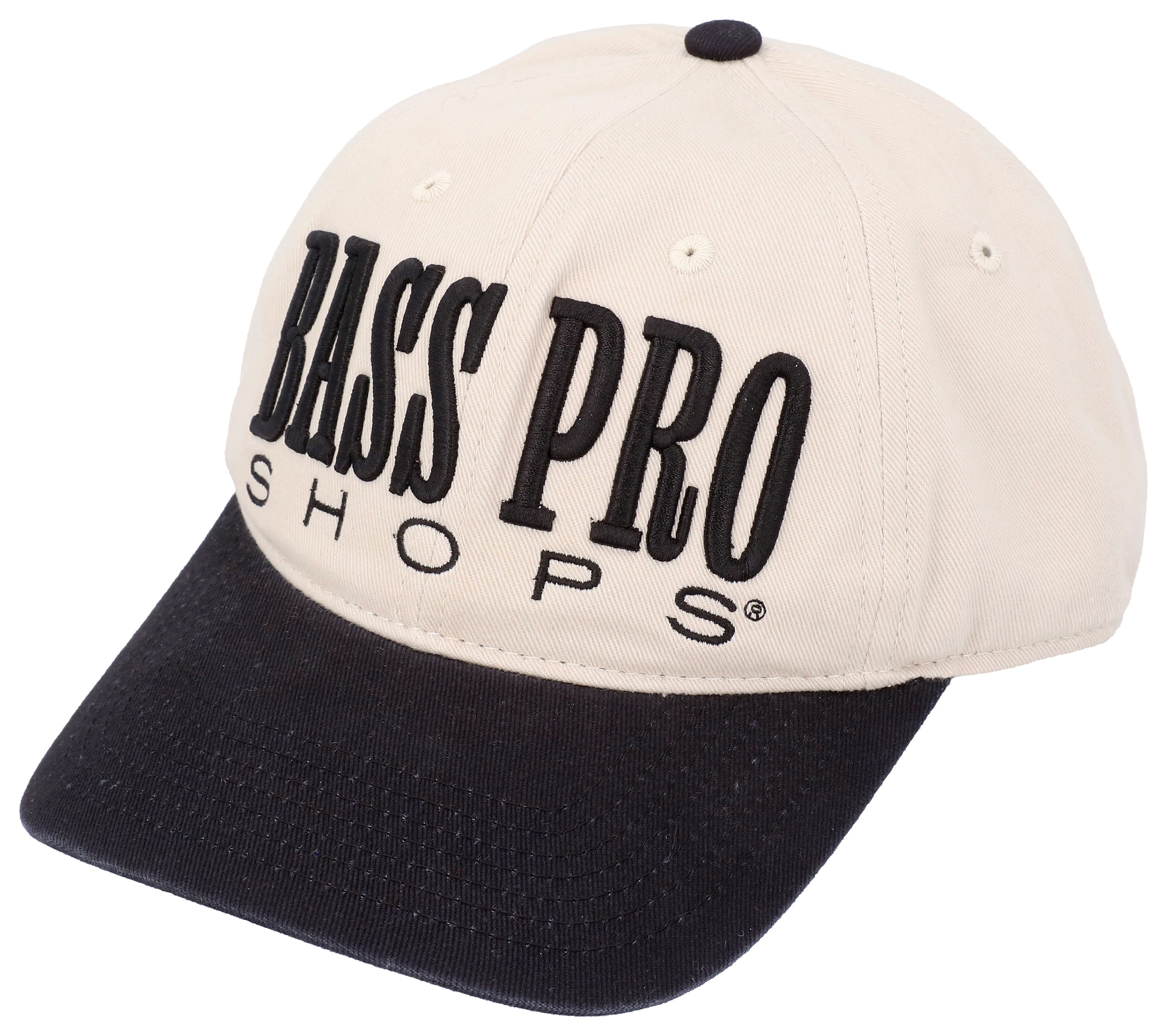 Image of Bass Pro Shops Embroidered Logo Unstructured Cap - Black