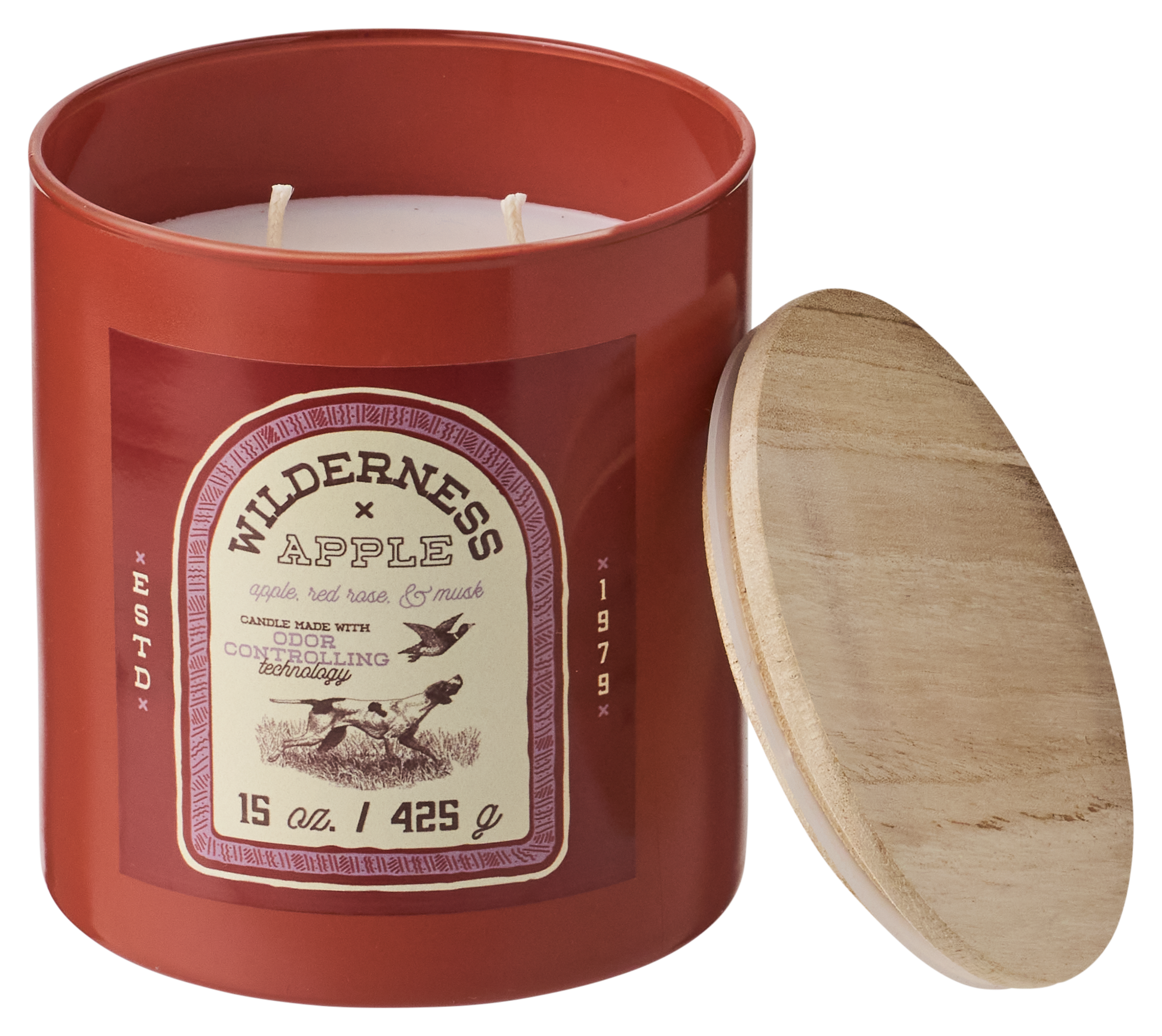 Image of House of Velas Odor-Controlling Candle - Wilderness Apple