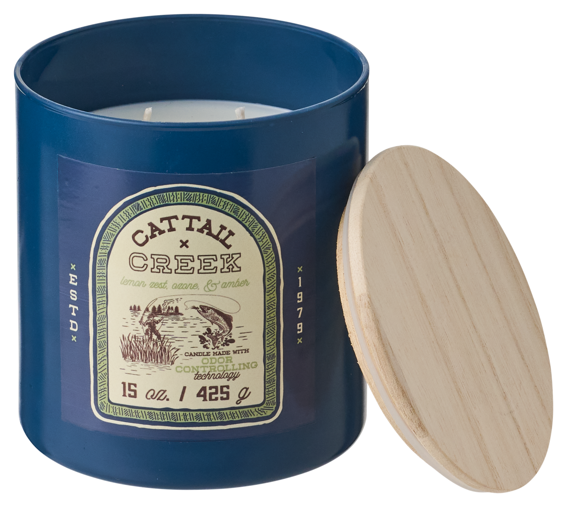 Image of House of Velas Odor-Controlling Candle - Cattail Creek