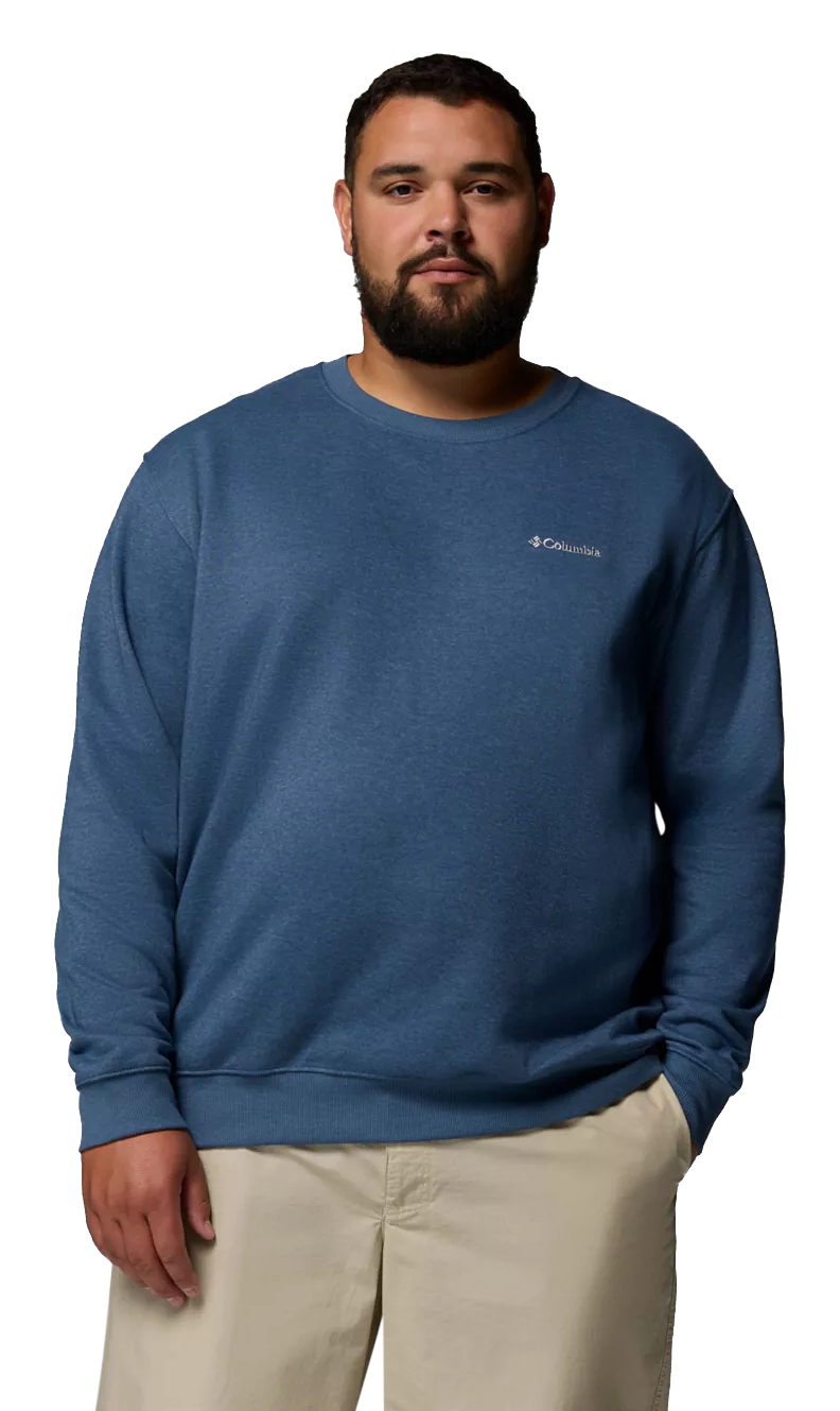 Image of Columbia Hart Mountain II Crew Fleece Sweatshirt - Dark Mountain Heather - 3XL