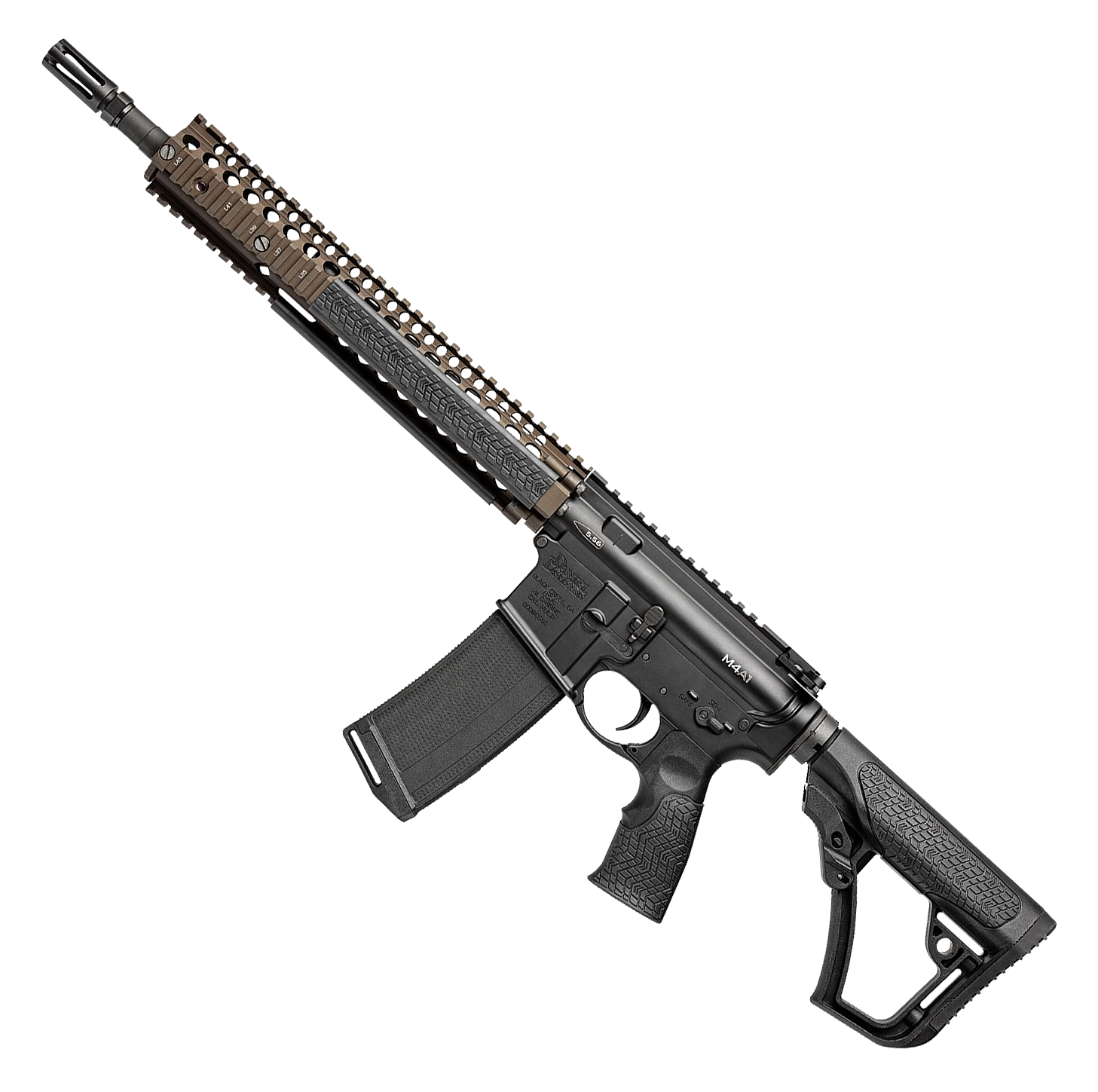Daniel Defense M4A1 AR-15 Rifle - Standard - Matte Black/Flat Dark Earth