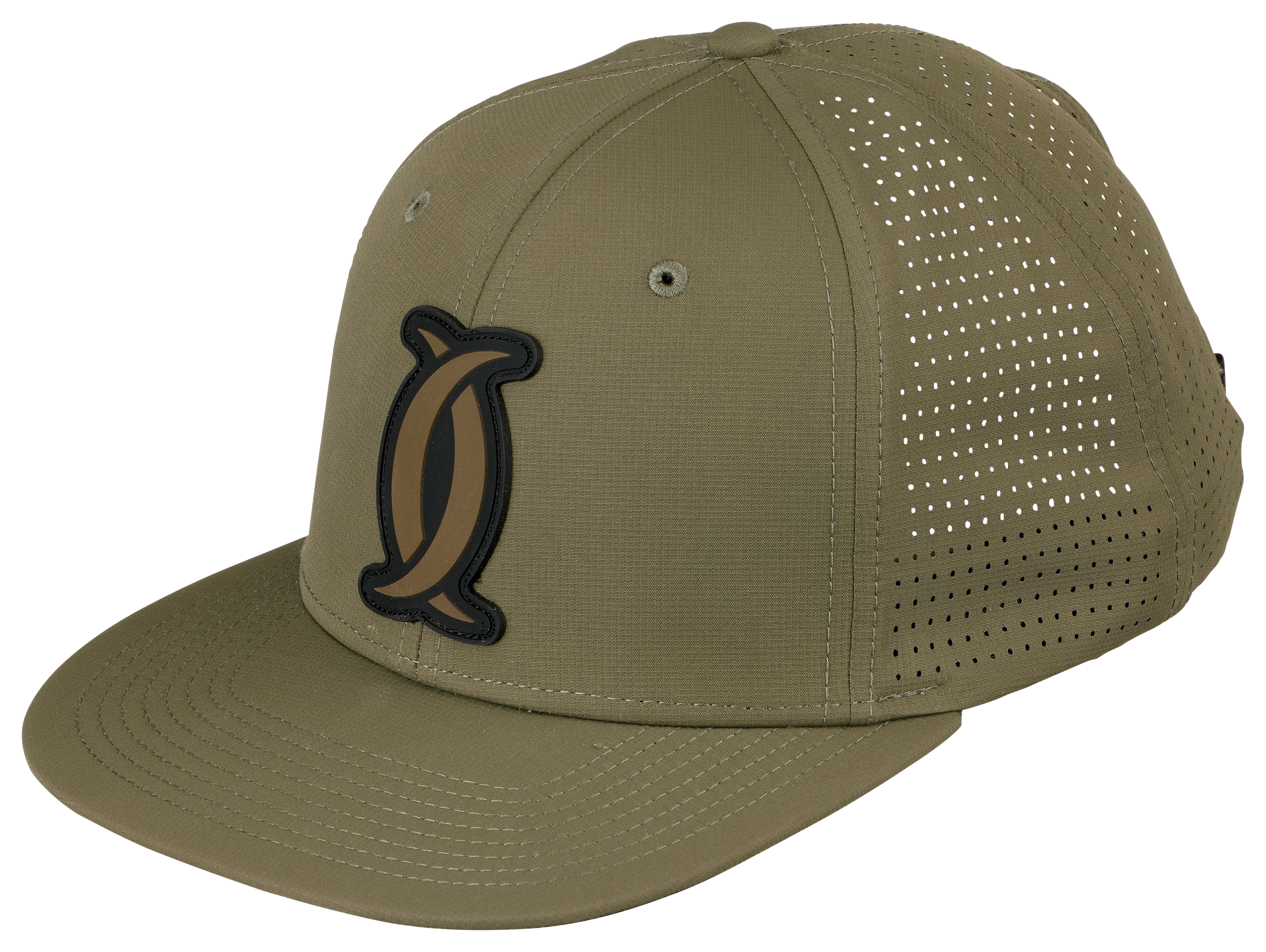 Image of Cabela's Instinct Rubberized Front Logo Mesh-Back Trucker Cap - Loden Green