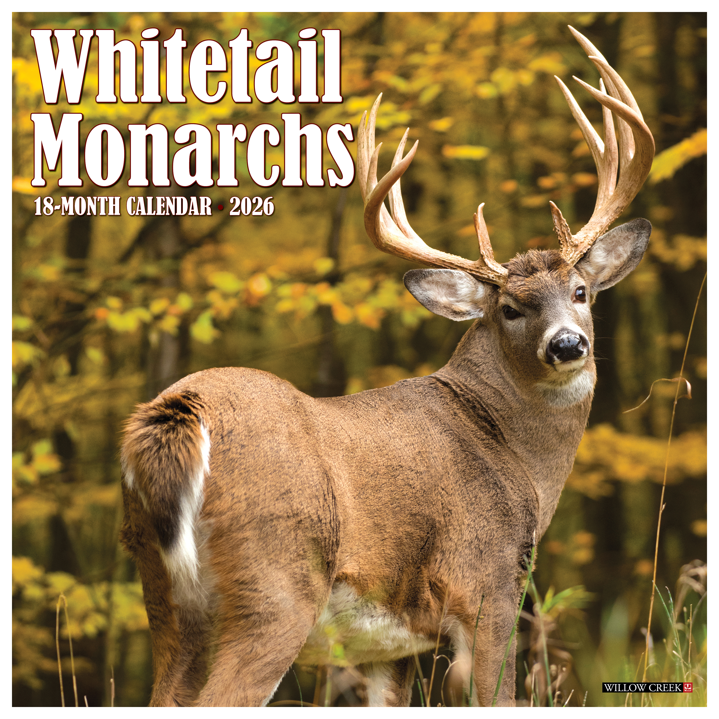 Image of Willow Creek Press 2026 Whitetail Monarchs 18-Month Wall Calendar
