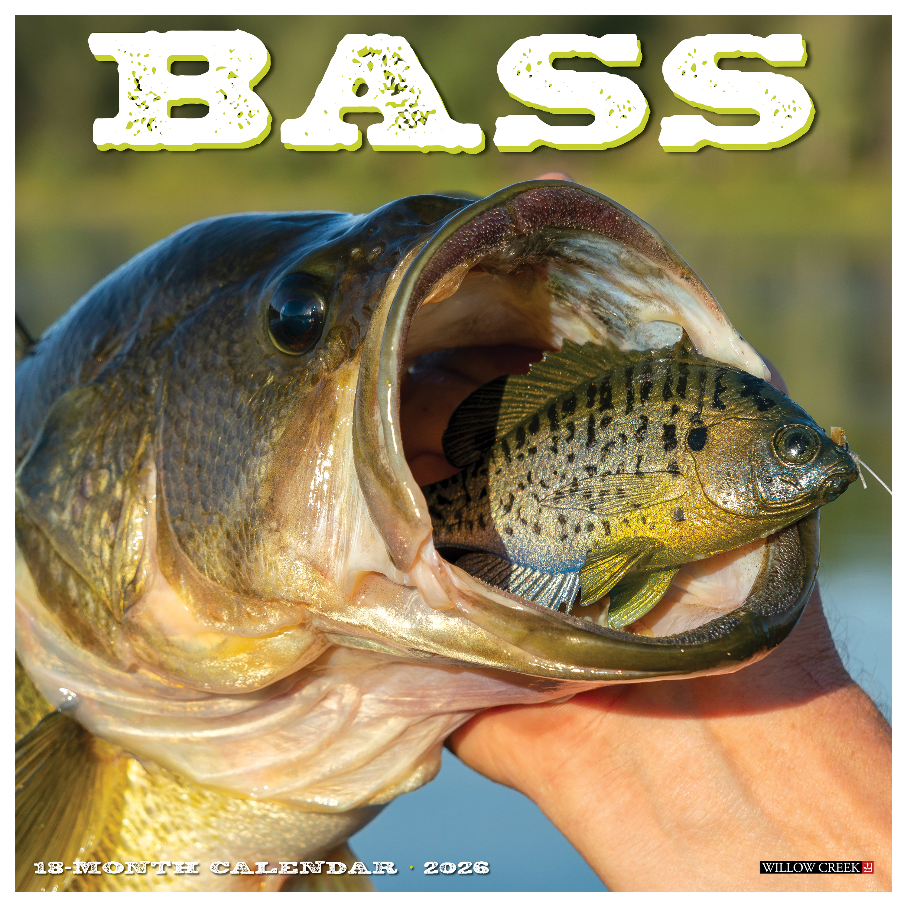 Image of Willow Creek Press 2026 Bass 18-Month Wall Calendar