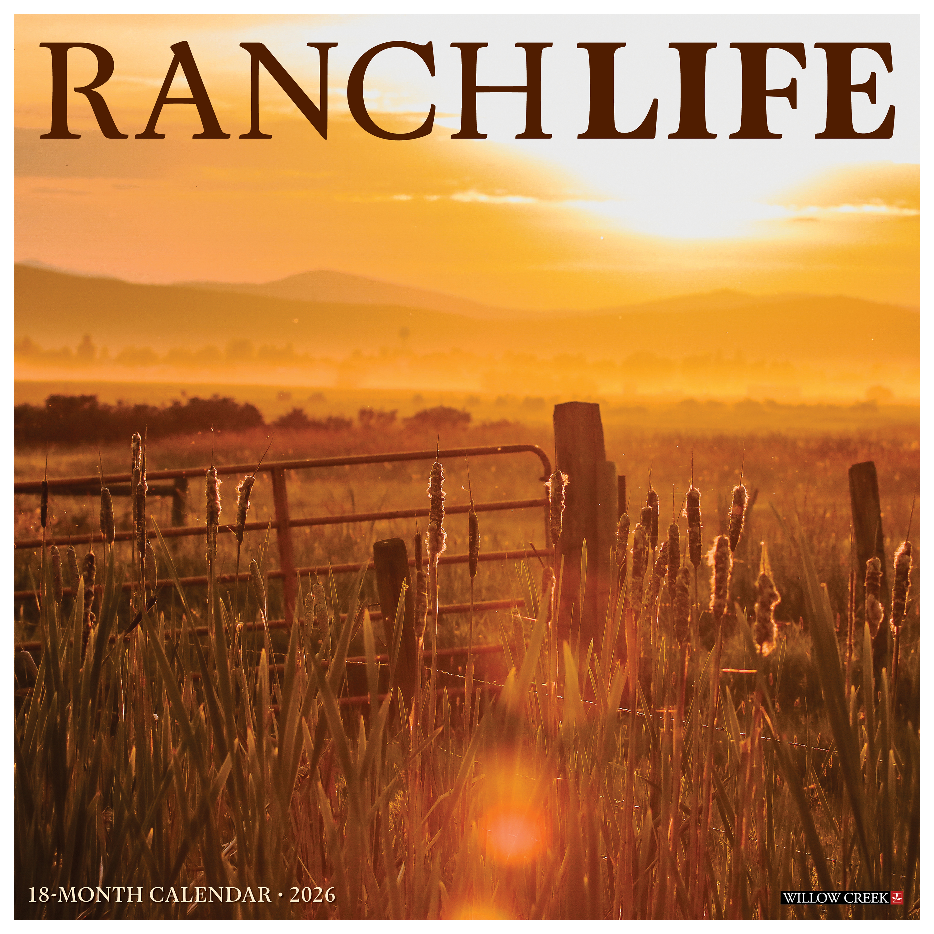 Image of Willow Creek Press 2026 Ranch Life 18-Month Wall Calendar