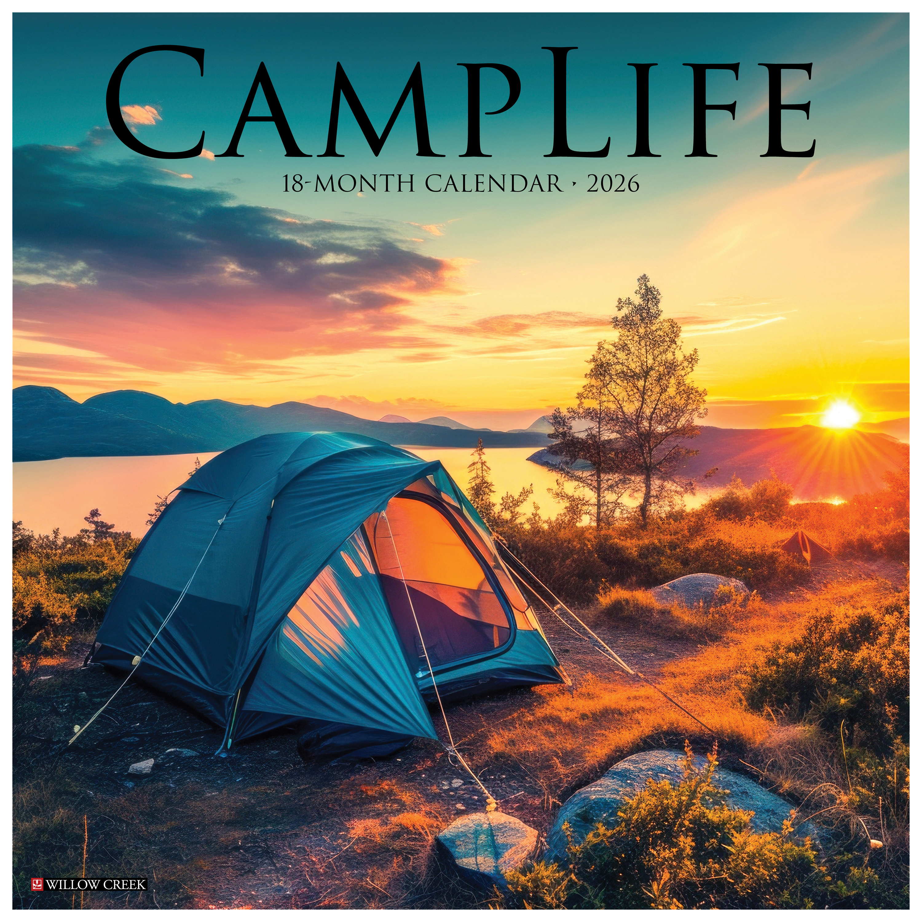 Image of Willow Creek Press 2026 Camp Life 18-Month Wall Calendar