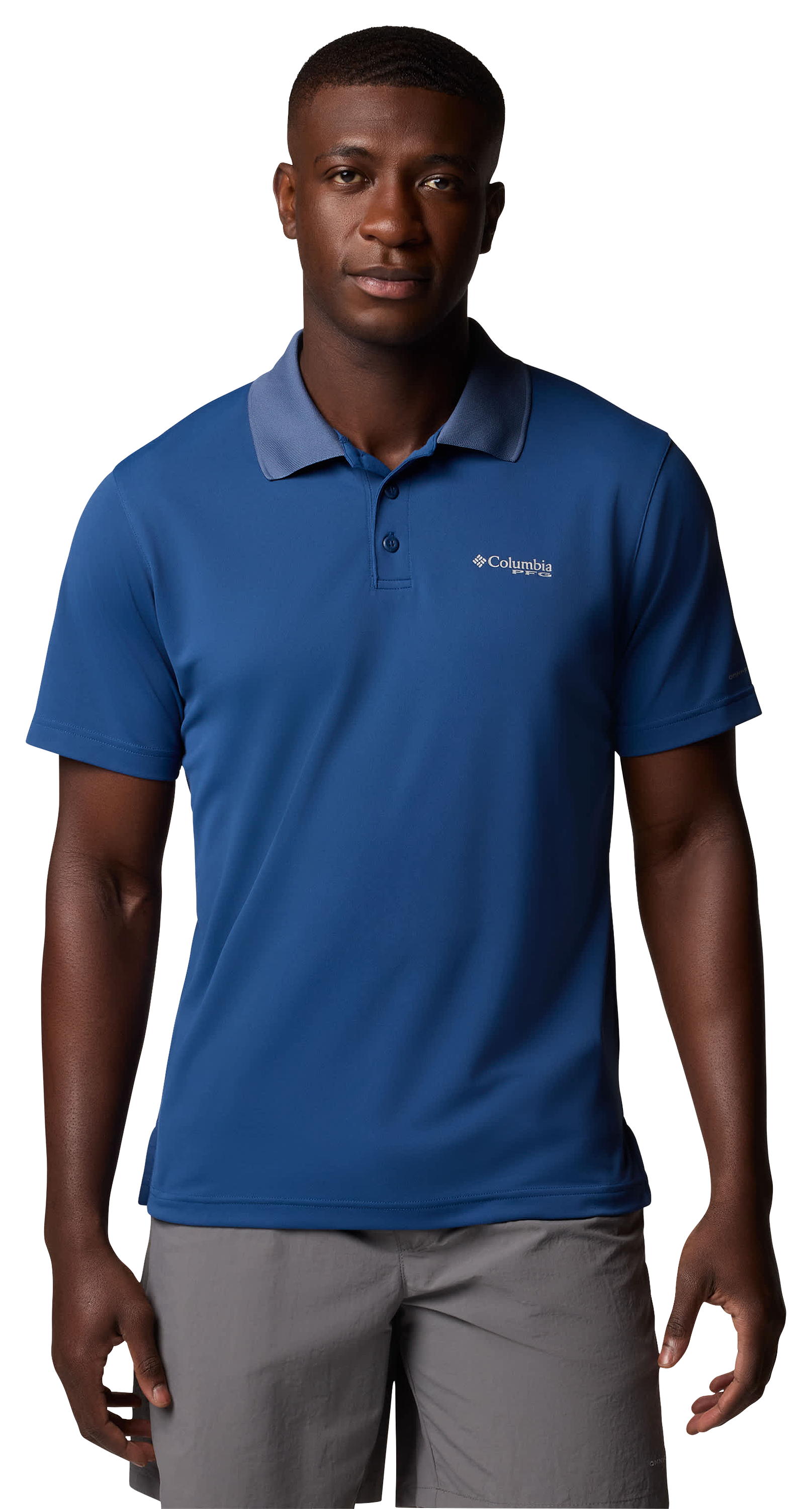 Image of Columbia Freezer Short-Sleeve Polo for Men - Carbon - XL