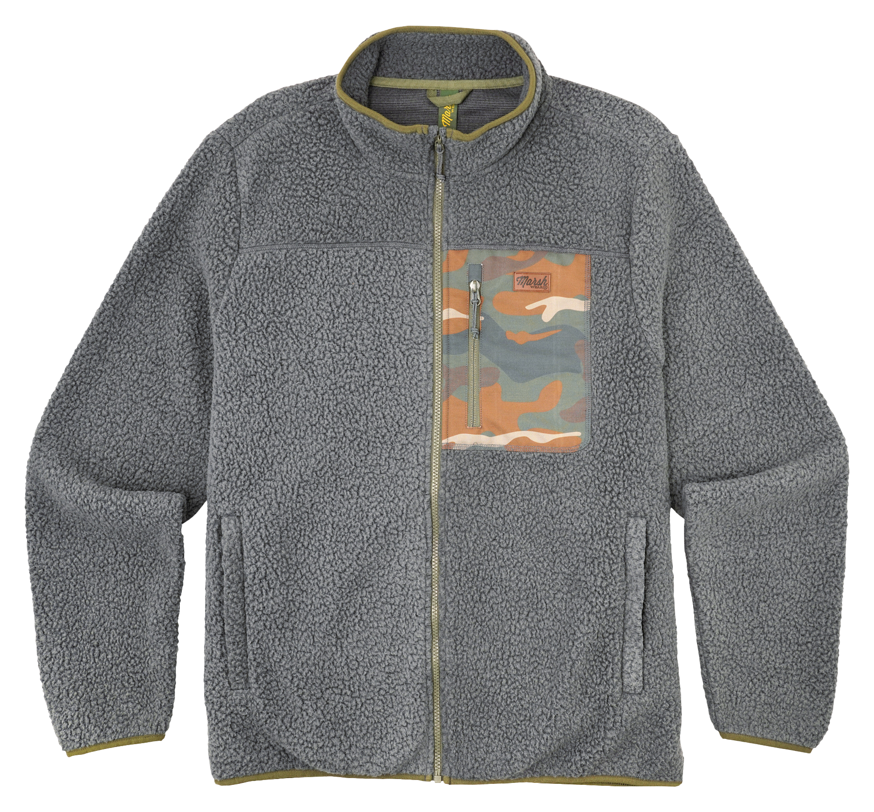 Image of Marsh Wear Baytown Sherpa Jacket - Charcoal - XL