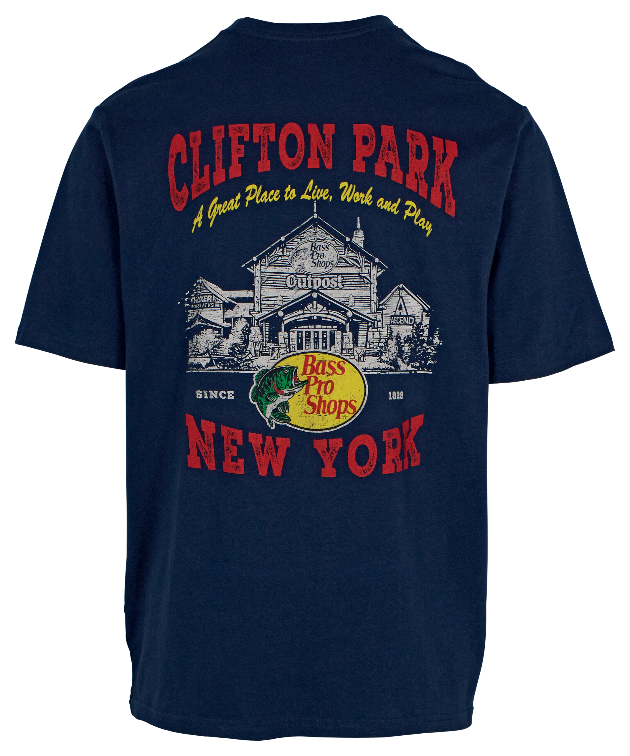 Image of Bass Pro Shops Clifton Park Short-Sleeve T-Shirt for Men - Navy
