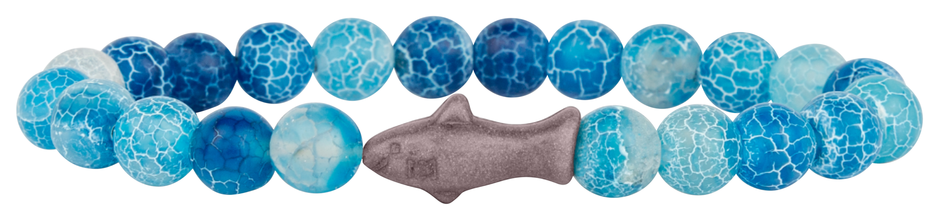 Image of fahlo Voyage Track-A Shark Aqua Blue Bracelet